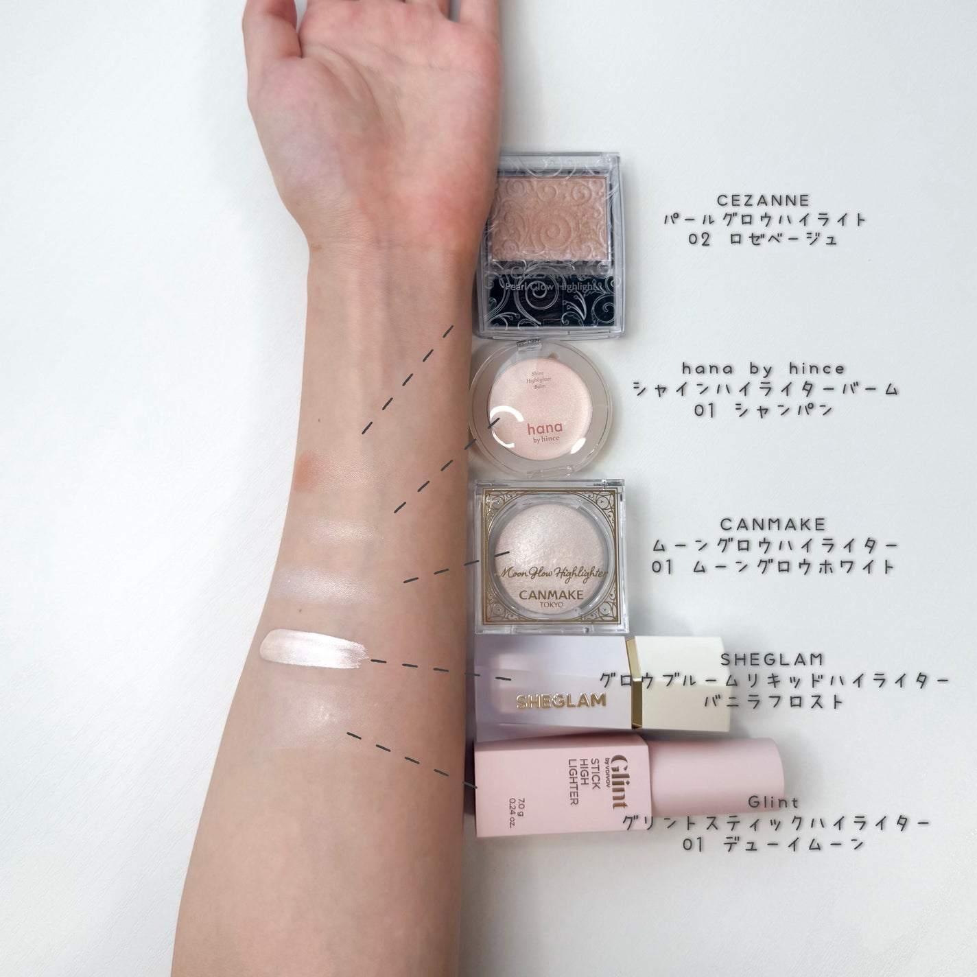 パールグロウハイライト/CEZANNE/パウダーハイライトを使ったクチコミ(2枚目)