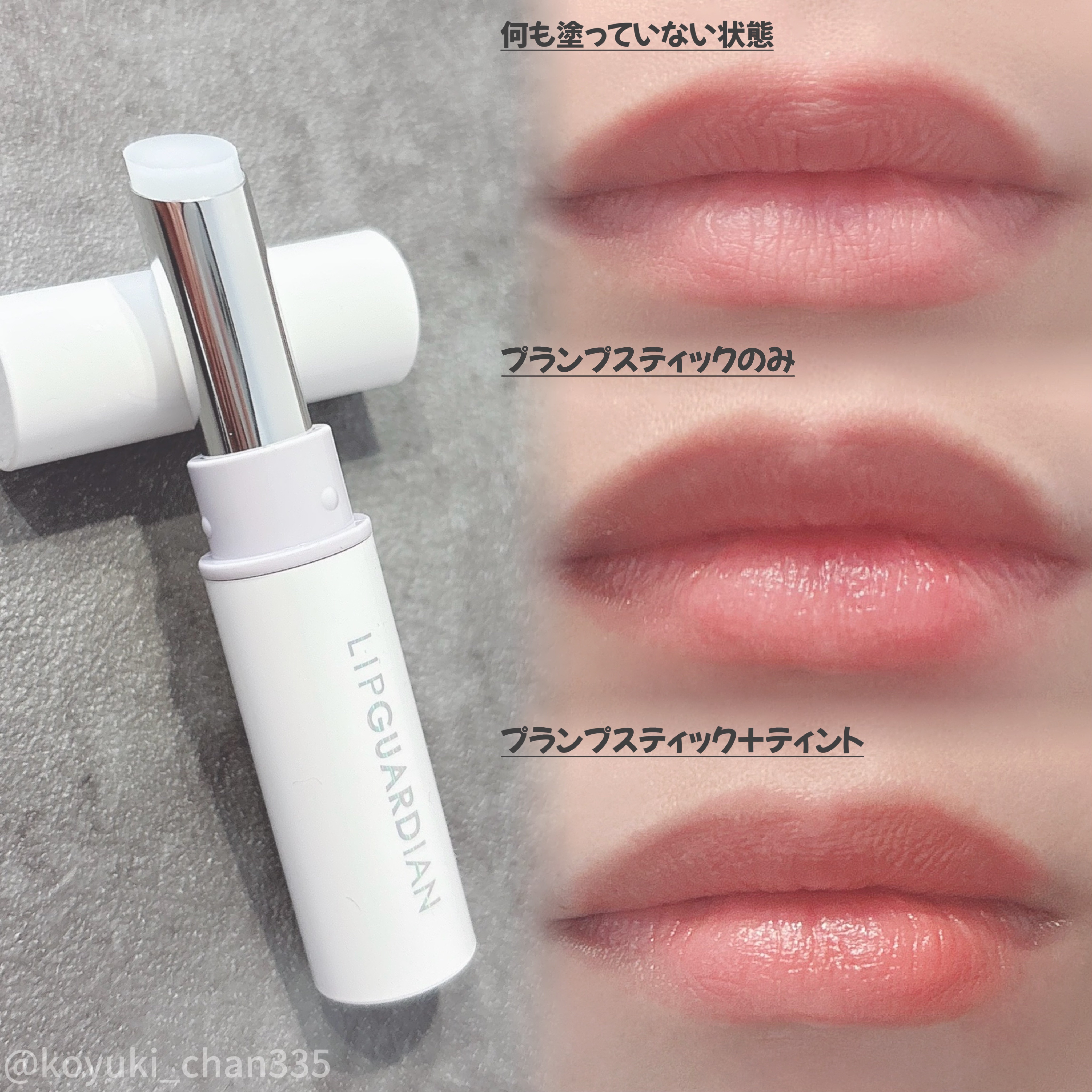 リップガーディアン　プランプスティック/LIPGUARDIAN/リッププランパーを使ったクチコミ（3枚目）