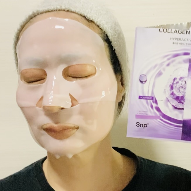コラーゲンバウンスアップハイパーアクティブゲルマスク/SNP/シートマスク・パックを使ったクチコミ（2枚目）