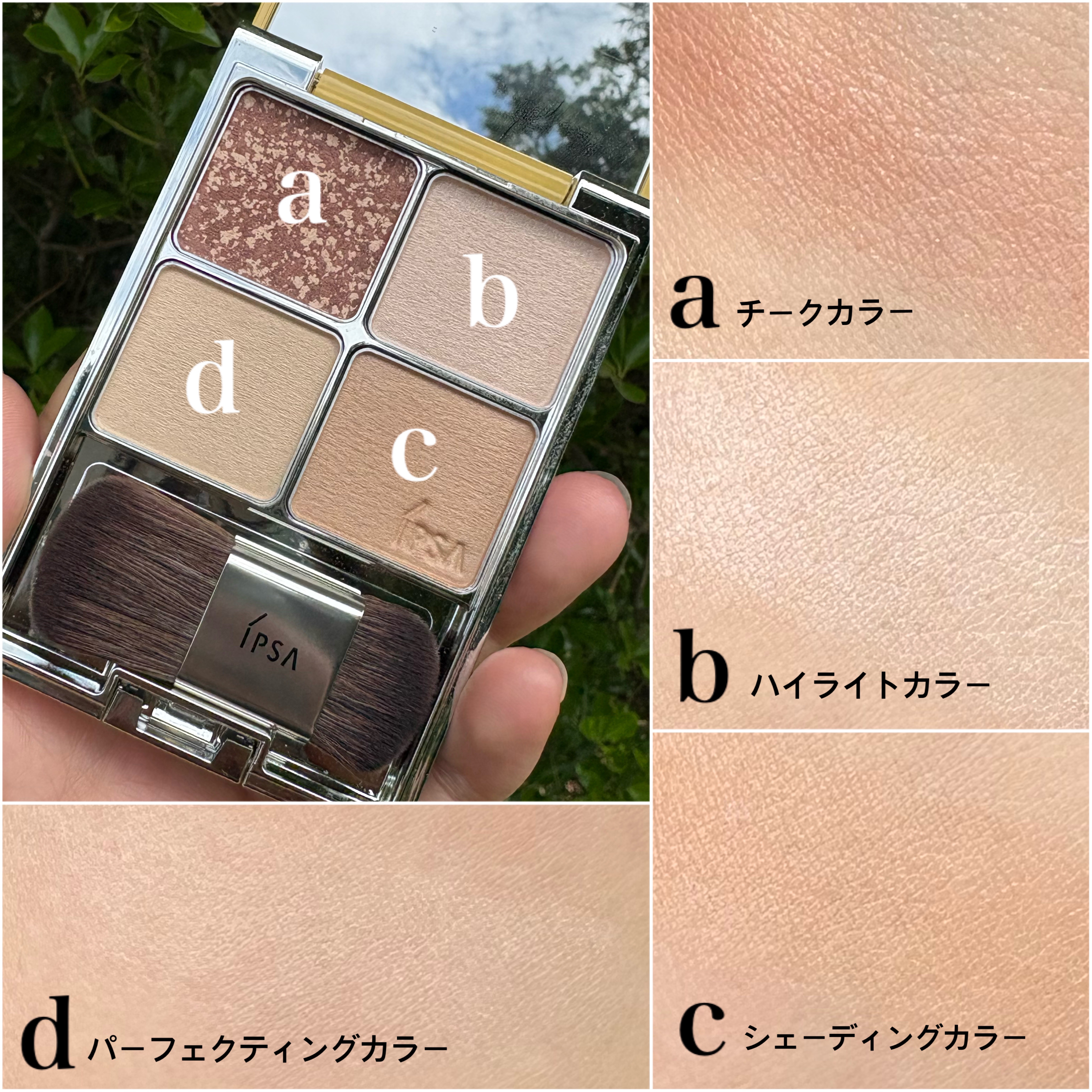 デザイニング フェイスカラーパレット JT/IPSA/プレストパウダーを使ったクチコミ（2枚目）