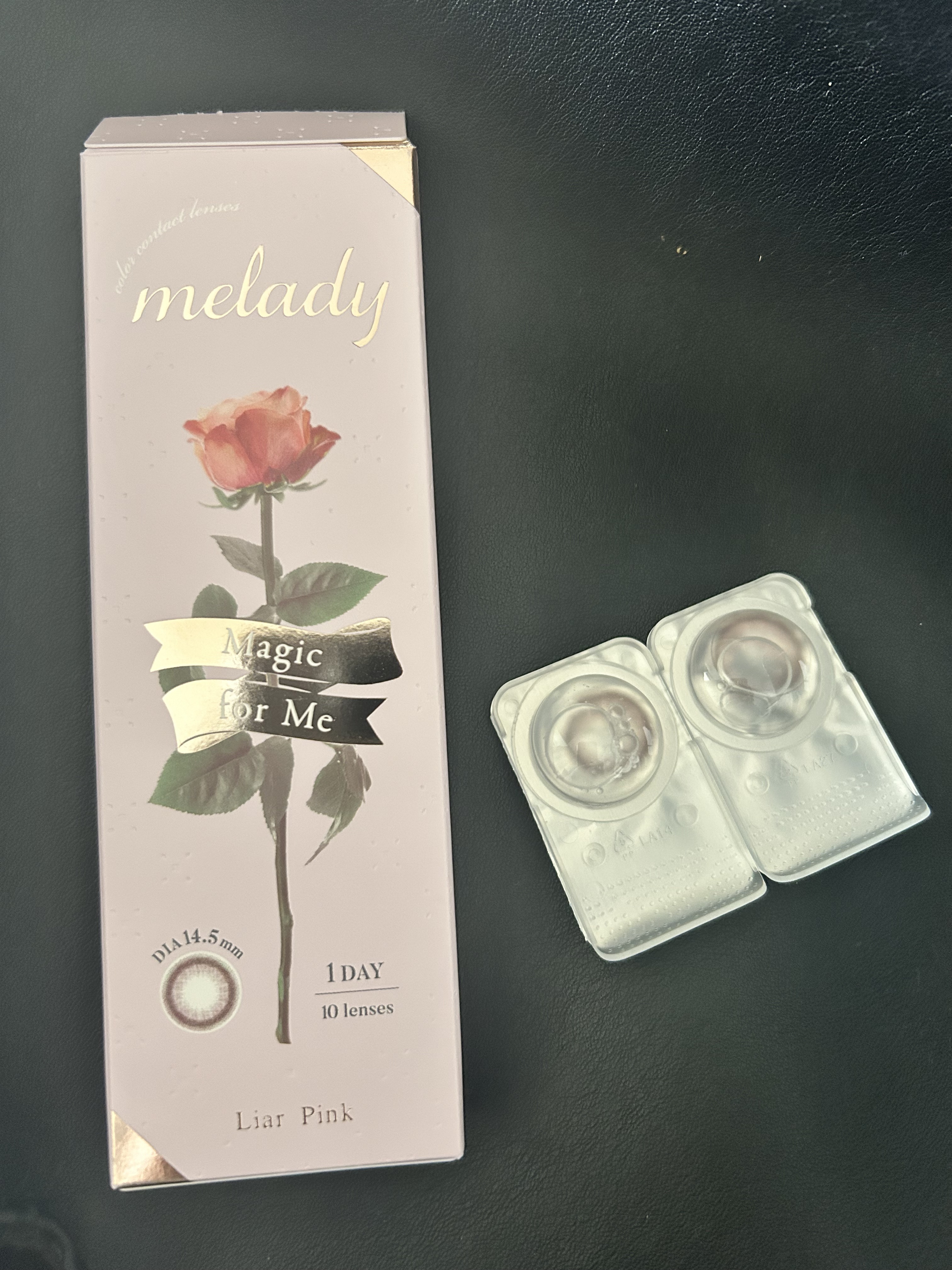 melady 1day ライアーピンク/melady/ワンデー（１DAY）カラコンを使ったクチコミ（1枚目）