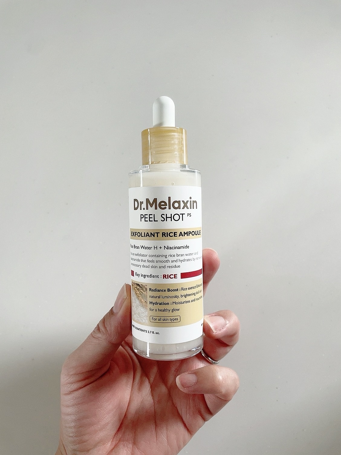 白米ピールショットゴマージュアンプル/Dr.Melaxin/美容液を使ったクチコミ（2枚目）