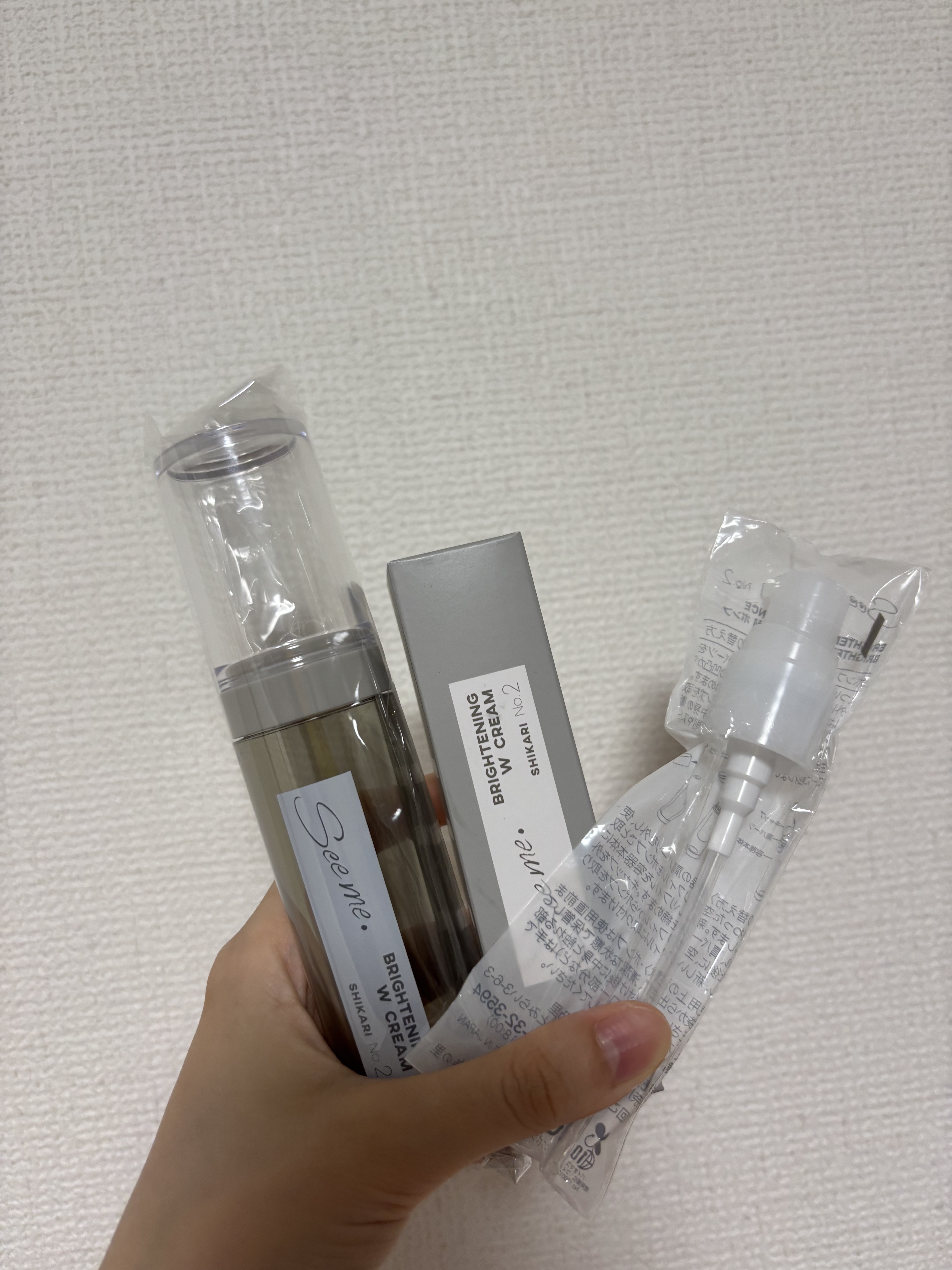 SHIKARI BRIGHTENING W CREAM 本体25g/SHIKARI/フェイスクリームを使ったクチコミ（2枚目）