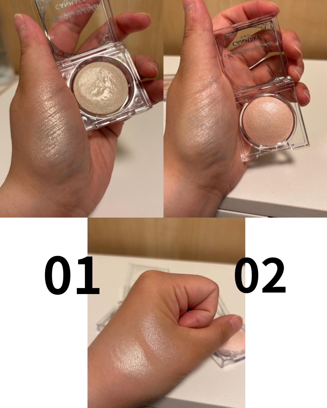 ムーングロウハイライター/キャンメイク/ハイライトを使ったクチコミ（3枚目）