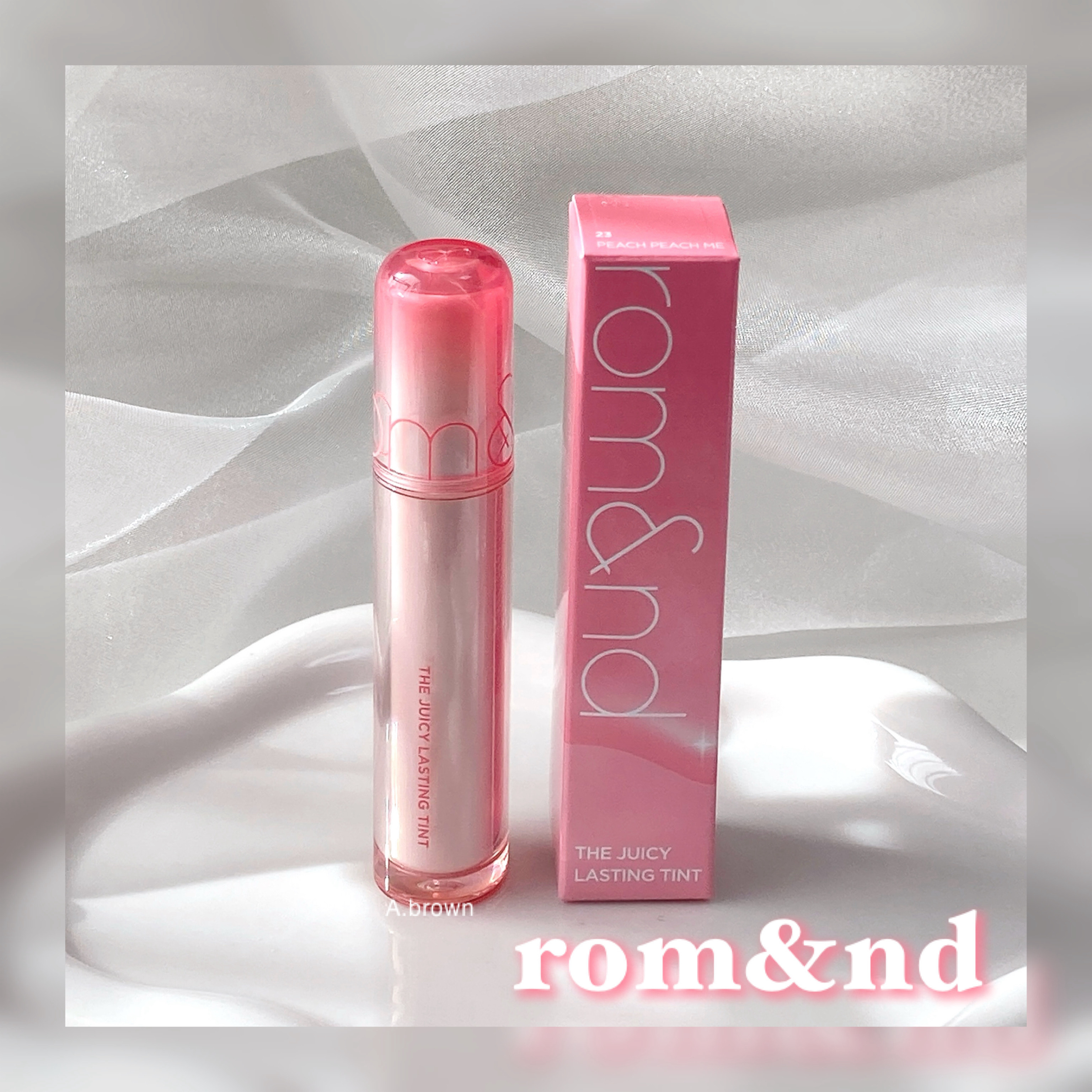ザ ジューシーラスティングティント/rom&nd/リップティントを使ったクチコミ（1枚目）