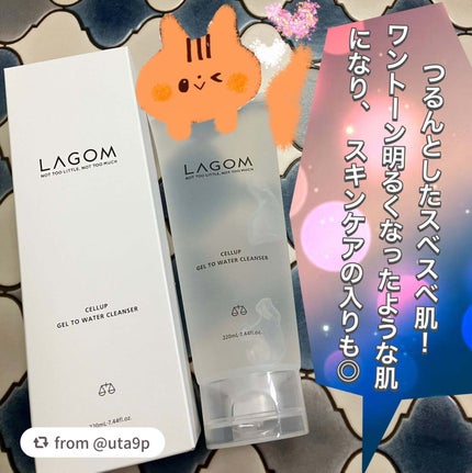 ラゴム ジェルトゥウォーター クレンザー(朝用洗顔)/LAGOM /その他洗顔料を使ったクチコミ(1枚目)