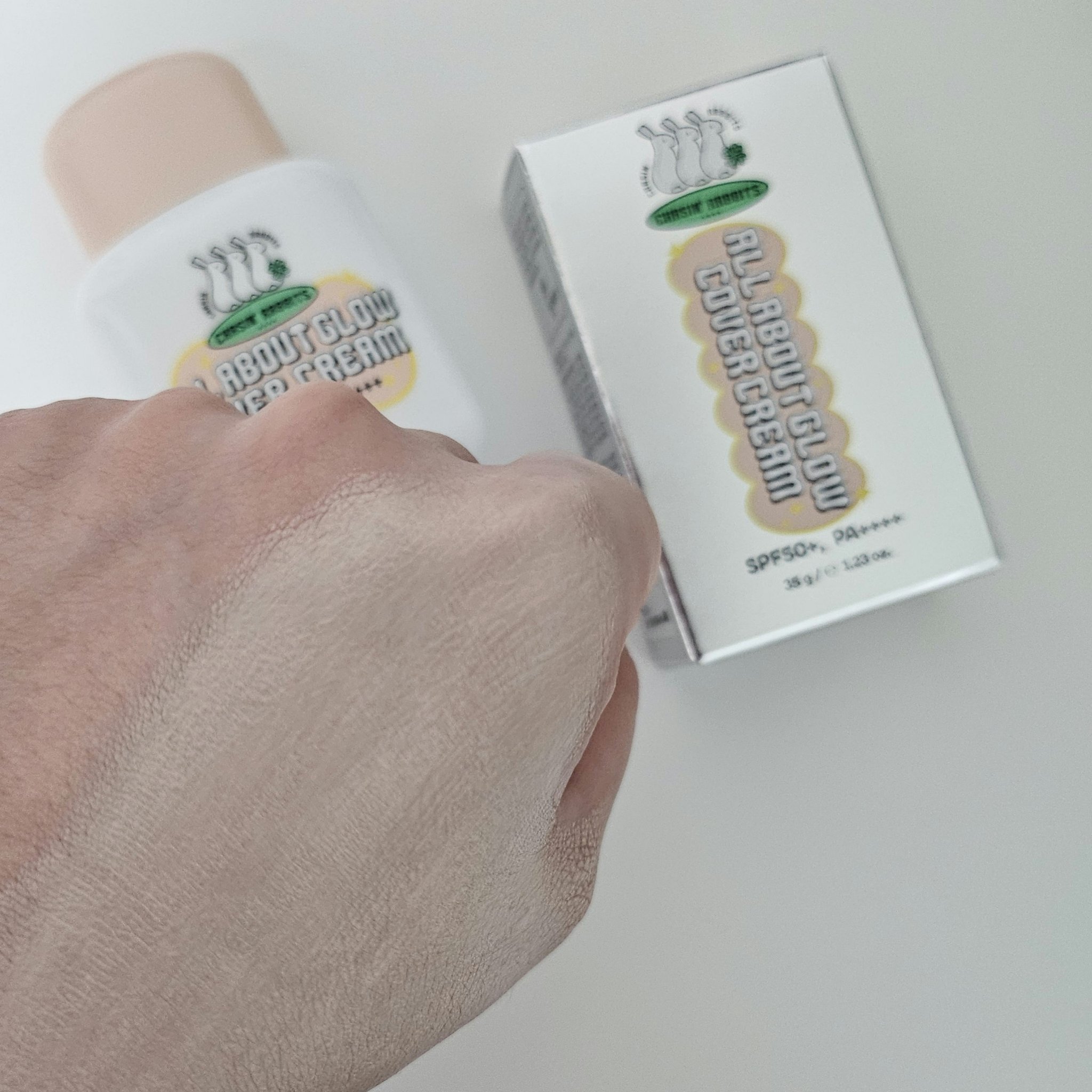 オールアバウトグロウカバークリーム/CHASIN'RABBITS/日焼け止めクリームを使ったクチコミ（3枚目）