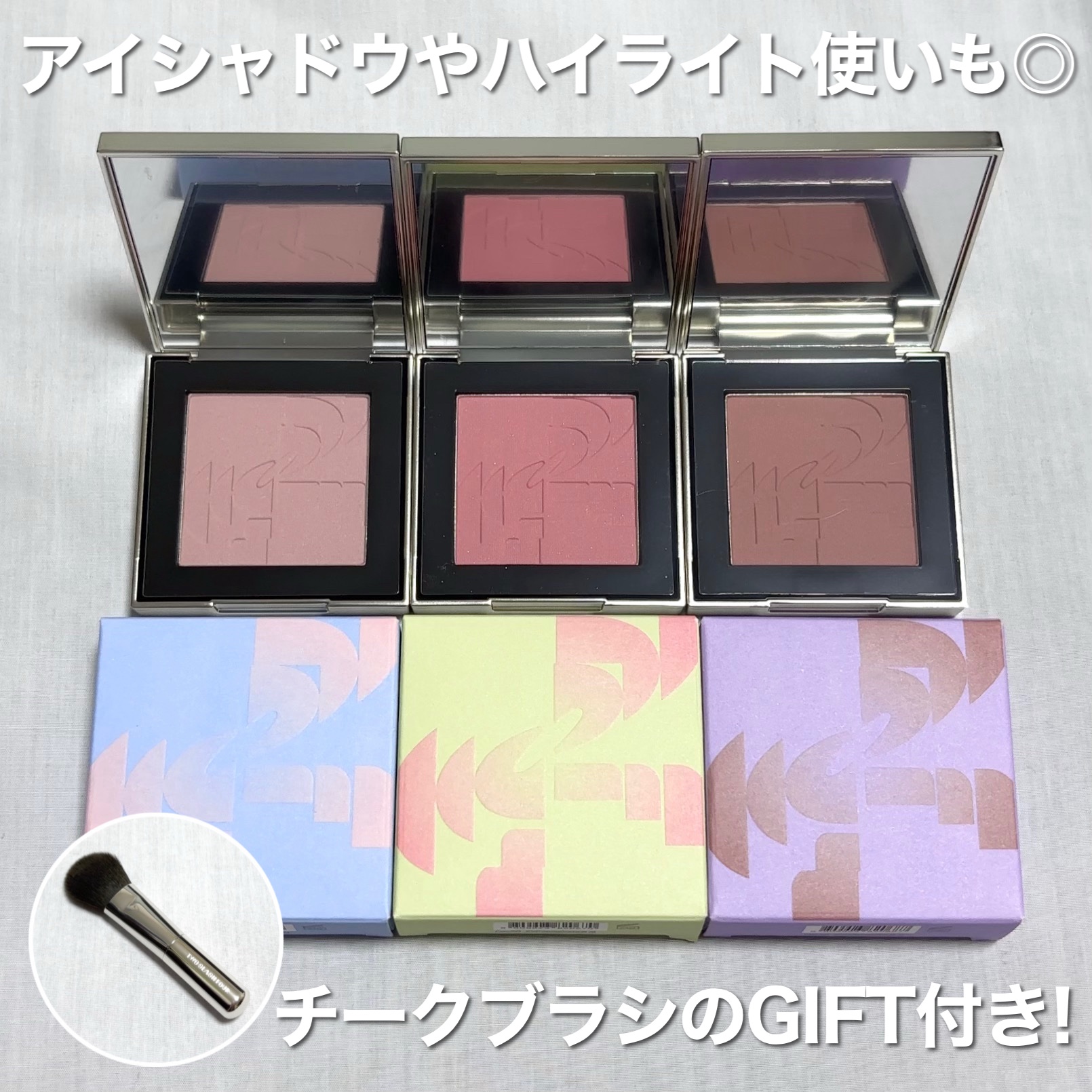 オールオーバーフェイスブラッシュ/TWO SLASH FOUR/パウダーチークを使ったクチコミ（3枚目）