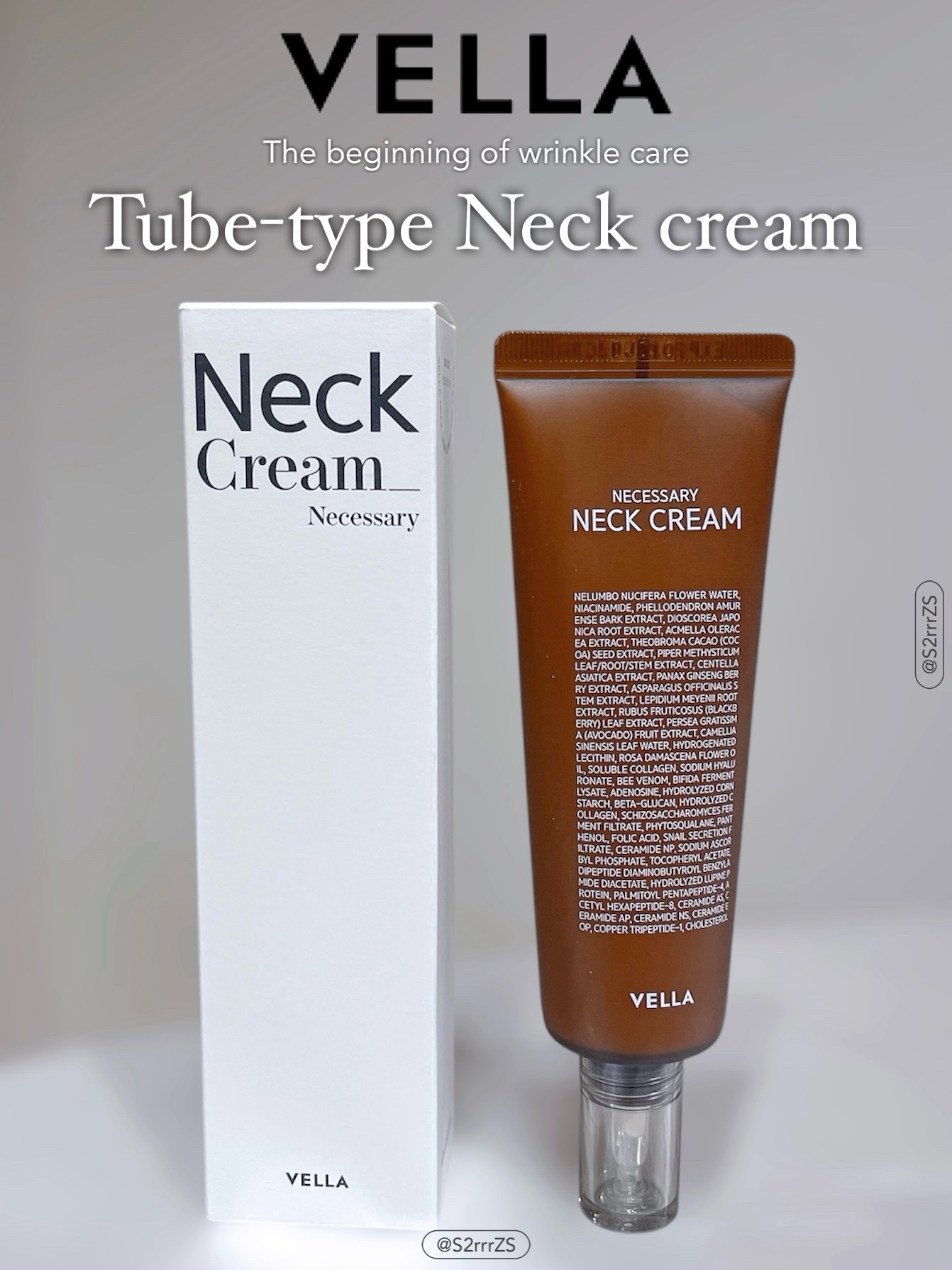 ネセサリーネッククリーム　チューブタイプ/VELLA/ネック・デコルテケアを使ったクチコミ（1枚目）