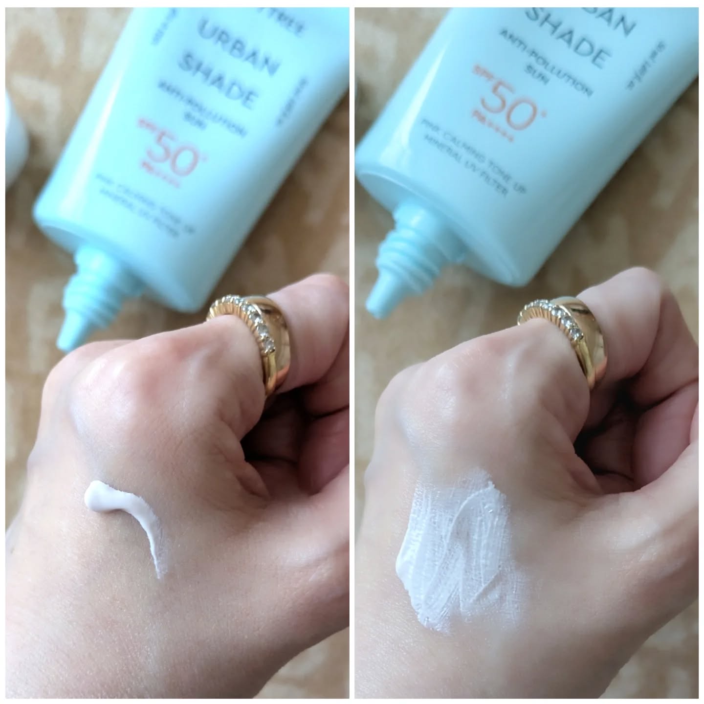 アーバンシェード アンチポーション トーンアップ/DEWYTREE/日焼け止めクリームを使ったクチコミ（3枚目）