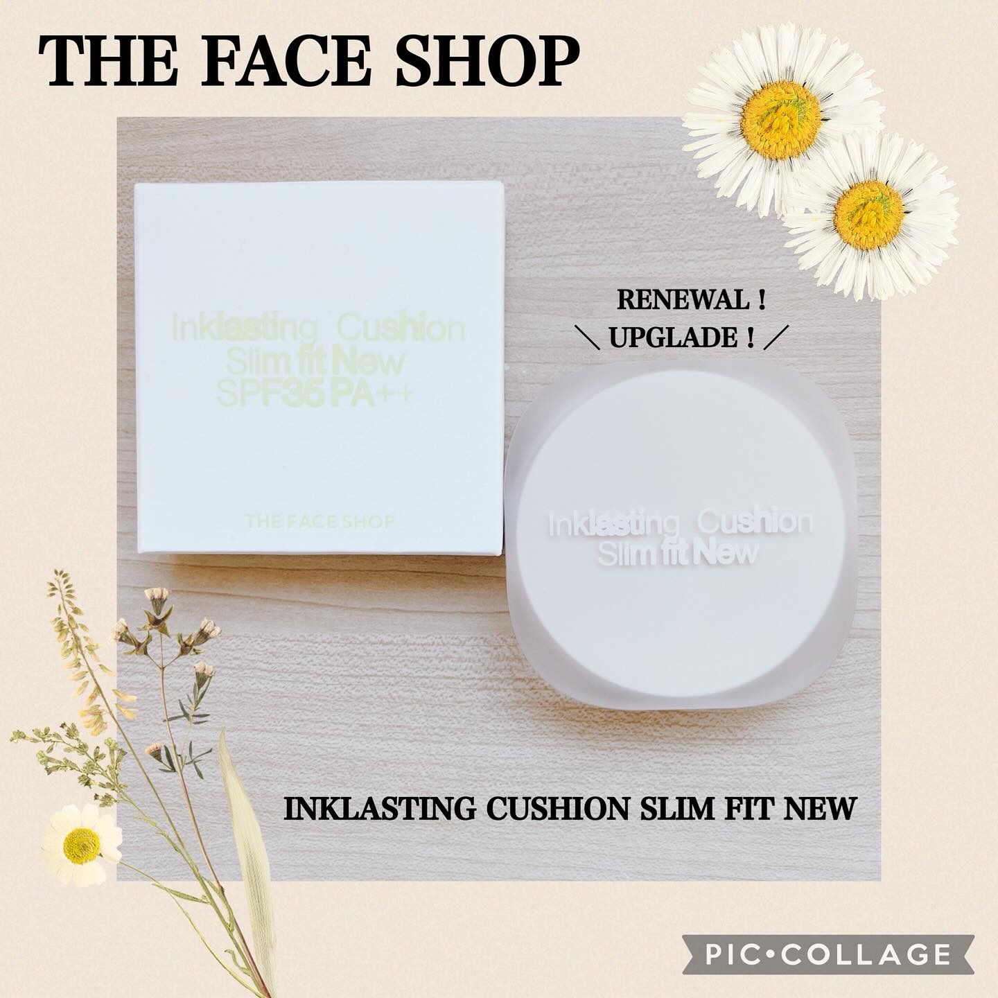 インクラスティングクッションファンデーション/THE FACE SHOP/クッションファンデーションを使ったクチコミ（1枚目）