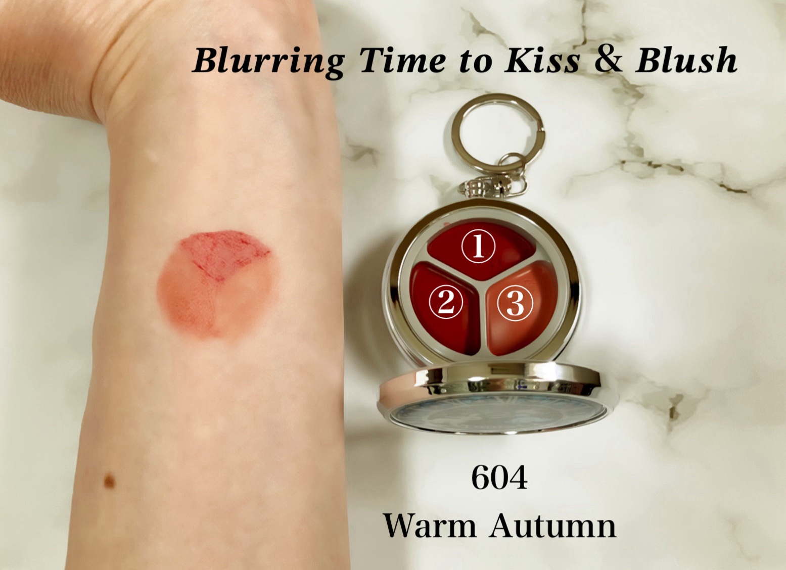 グローイングタイムトゥーキスアンドブラッシュ/Dinto/口紅を使ったクチコミ（3枚目）