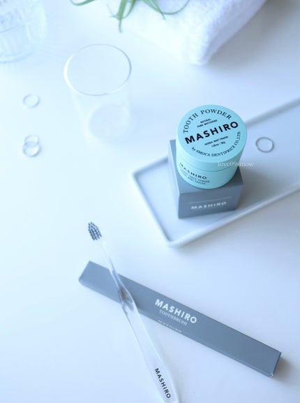 MASHIRO 薬用ホワイトニングパウダー ハーブミント/MASHIRO/歯磨き粉を使ったクチコミ(7枚目)