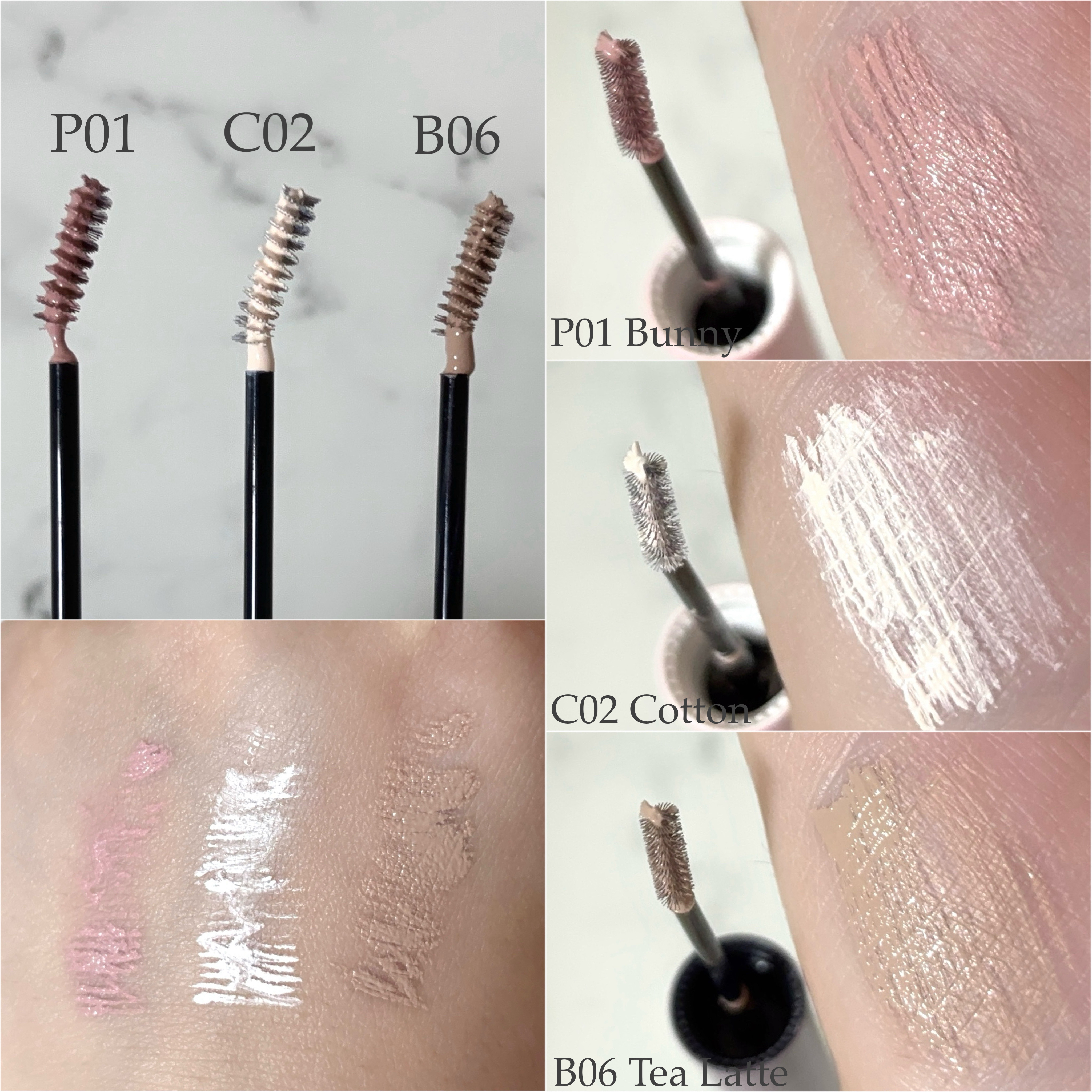 インスパイアスキニーブロウカラ/mude./眉マスカラを使ったクチコミ（2枚目）