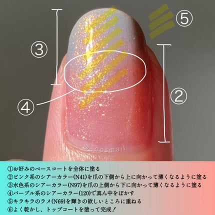 カラフルネイルズ/キャンメイク/マニキュアを使ったクチコミ(2枚目)