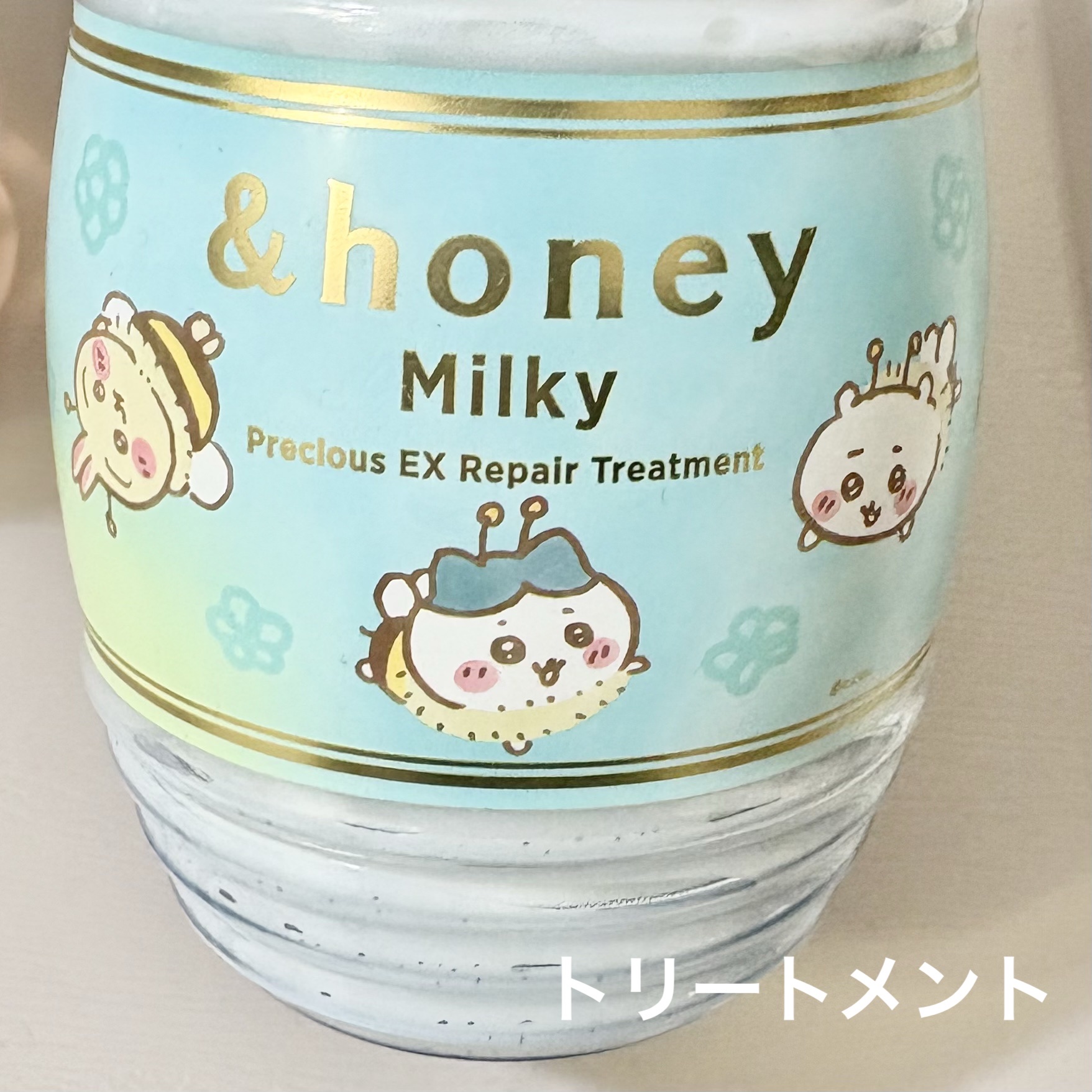 アンドハニー ミルキー プレシャス EXリペア シャンプー＆ヘアトリートメント 限定ペアセット/ちいかわ/&honey/市販シャンプーを使ったクチコミ（3枚目）