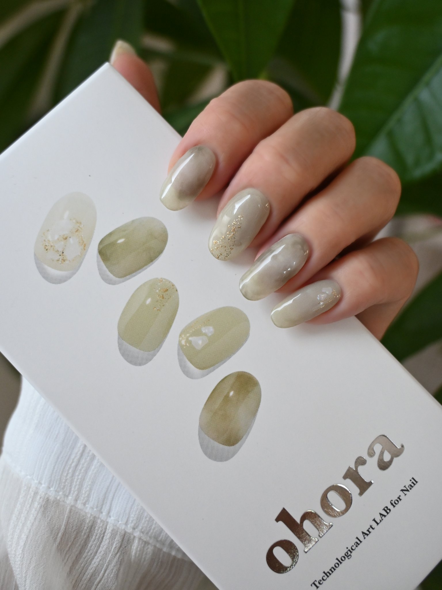 セミキュアジェルネイル（ハンド）/ohora/ネイルシールを使ったクチコミ（2枚目）