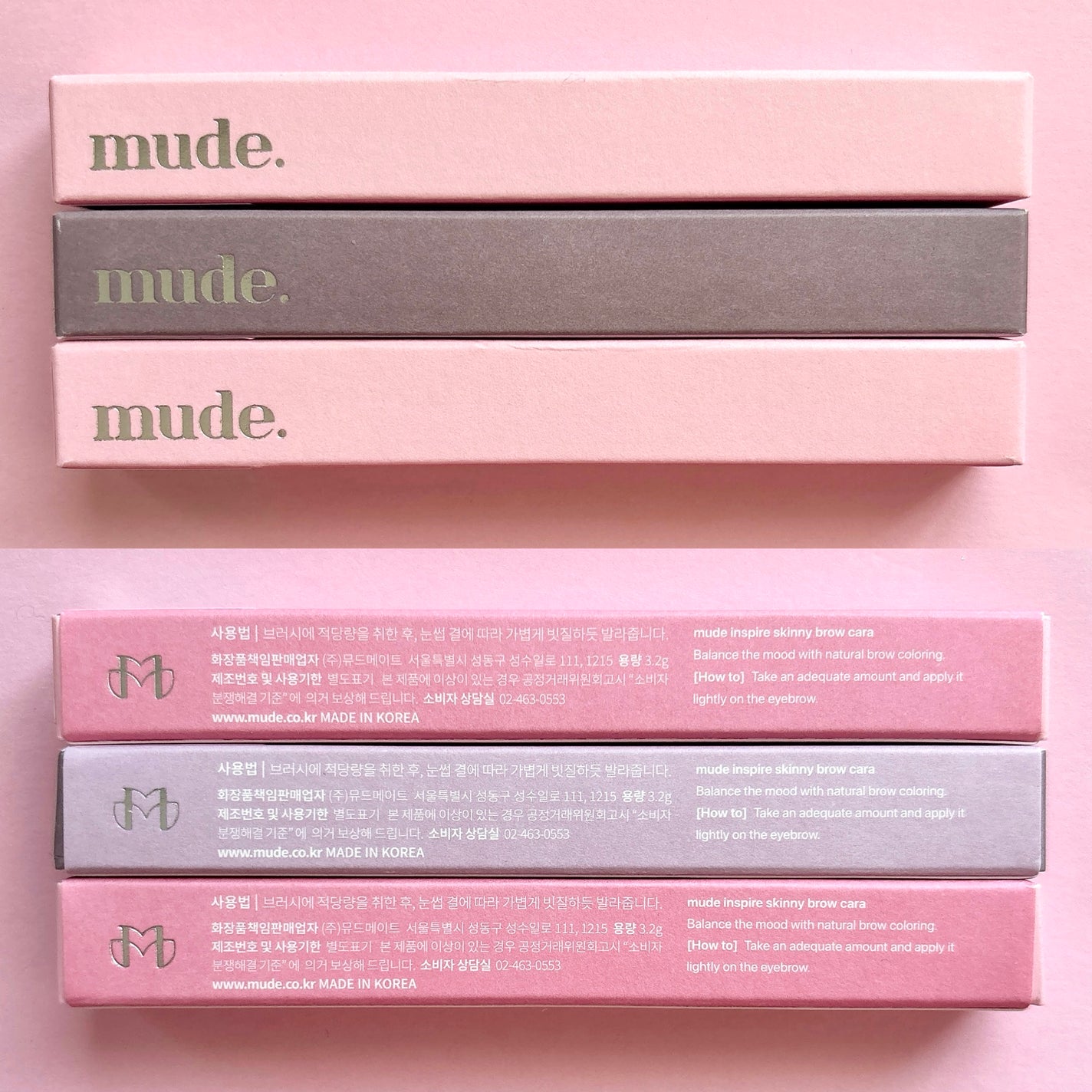 インスパイアスキニーブロウカラ/mude/眉マスカラを使ったクチコミ(5枚目)