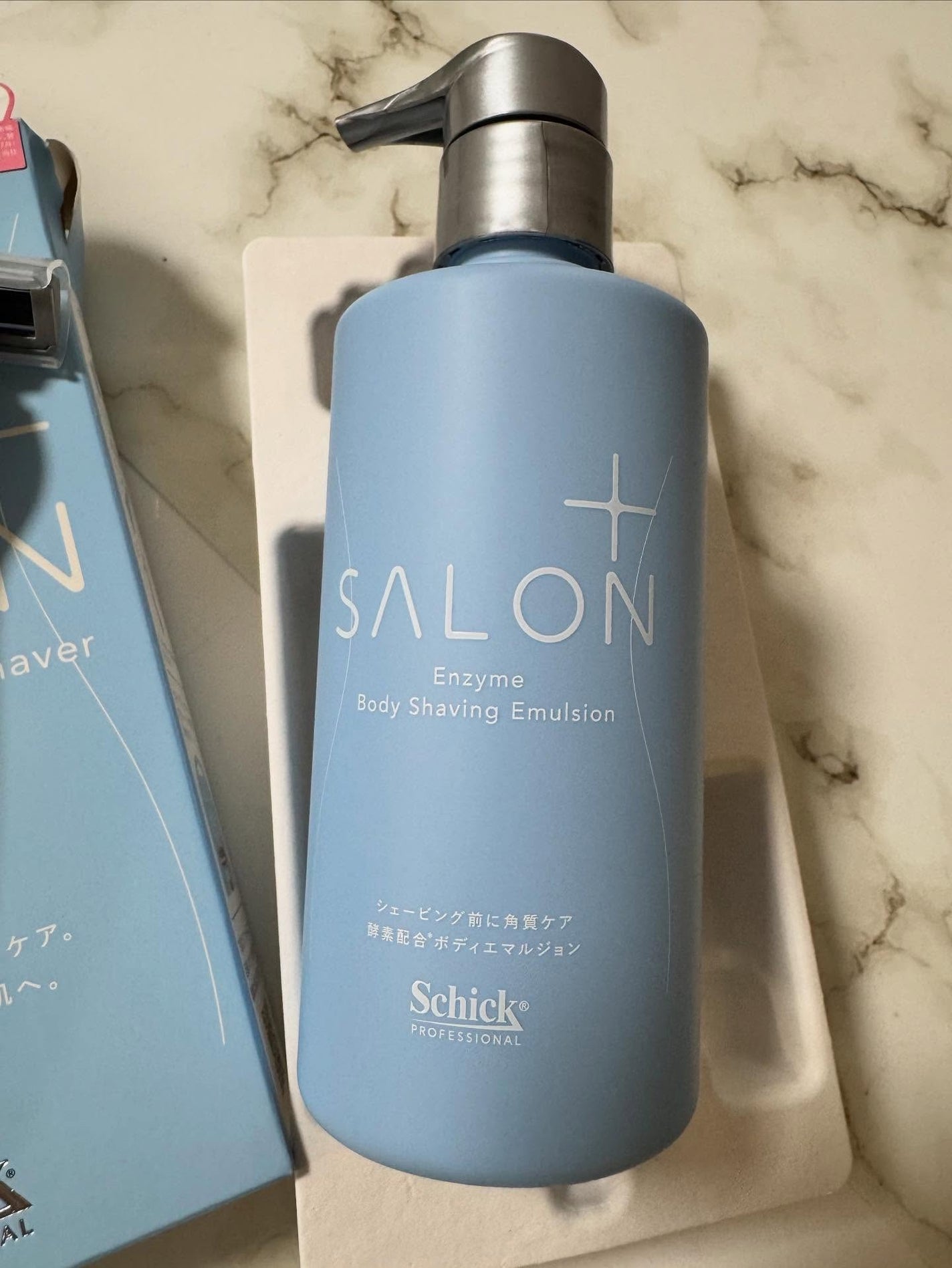 サロンプラス エンザイム ボディ シェービングエマルジョン/サロンプラス/ムダ毛ケアを使ったクチコミ(3枚目)