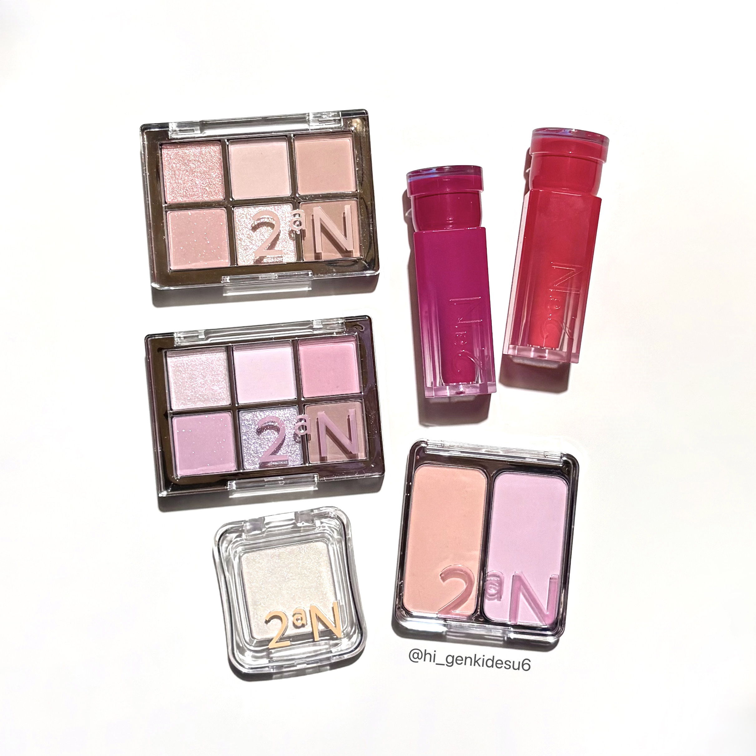 #PR 2aN夏新作🌞🌴🪸️🫧
Beginning of Summer Collection𓇼
────────────
‪
◾︎ BETTER ME EYE PALETTE (各¥2,200)
13 Sand Pink：ニュート