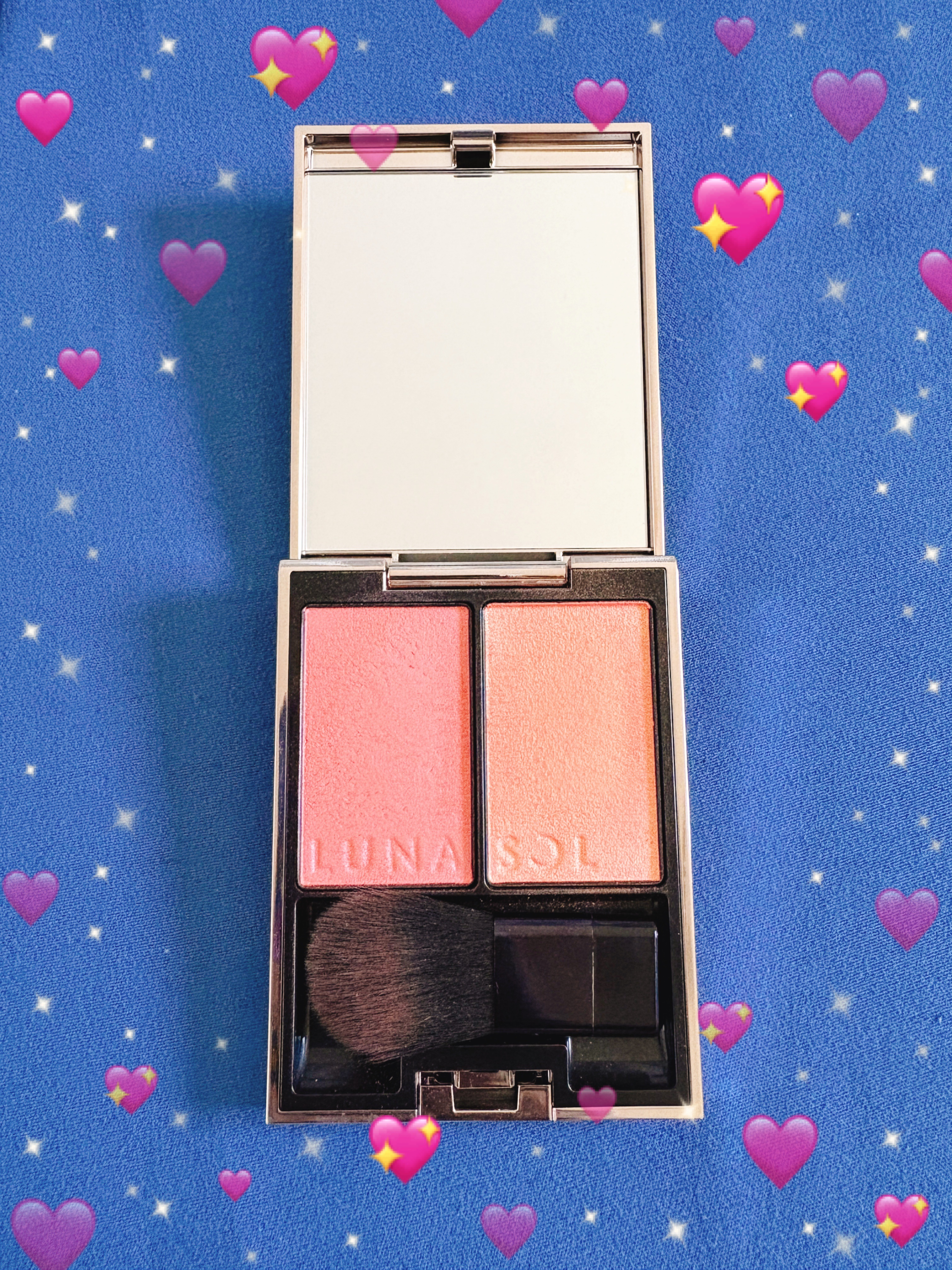 カラーリンググレイズ/LUNASOL/パウダーチークを使ったクチコミ（1枚目）