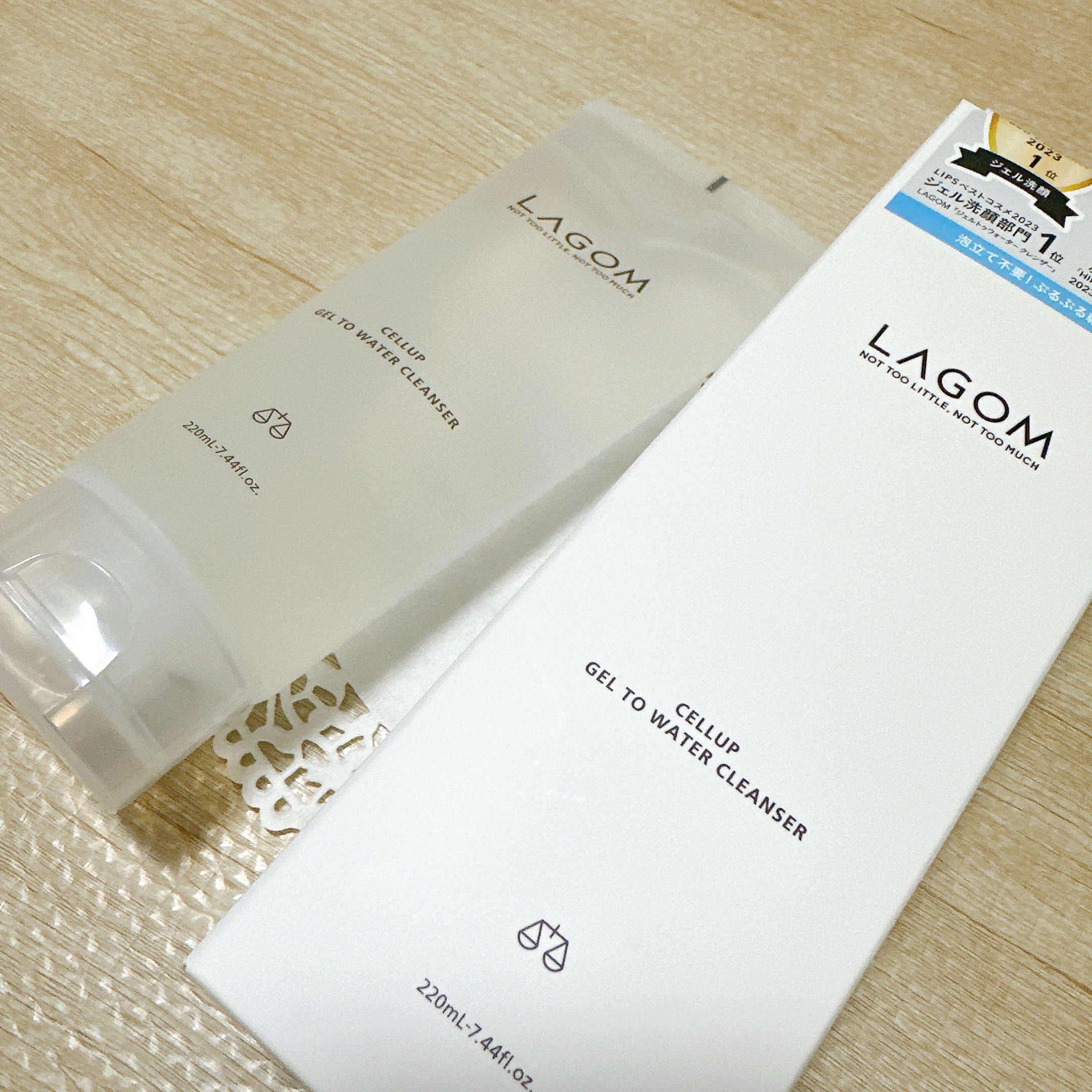 ラゴム ジェルトゥウォーター クレンザー(朝用洗顔)/LAGOM /その他洗顔料を使ったクチコミ（2枚目）