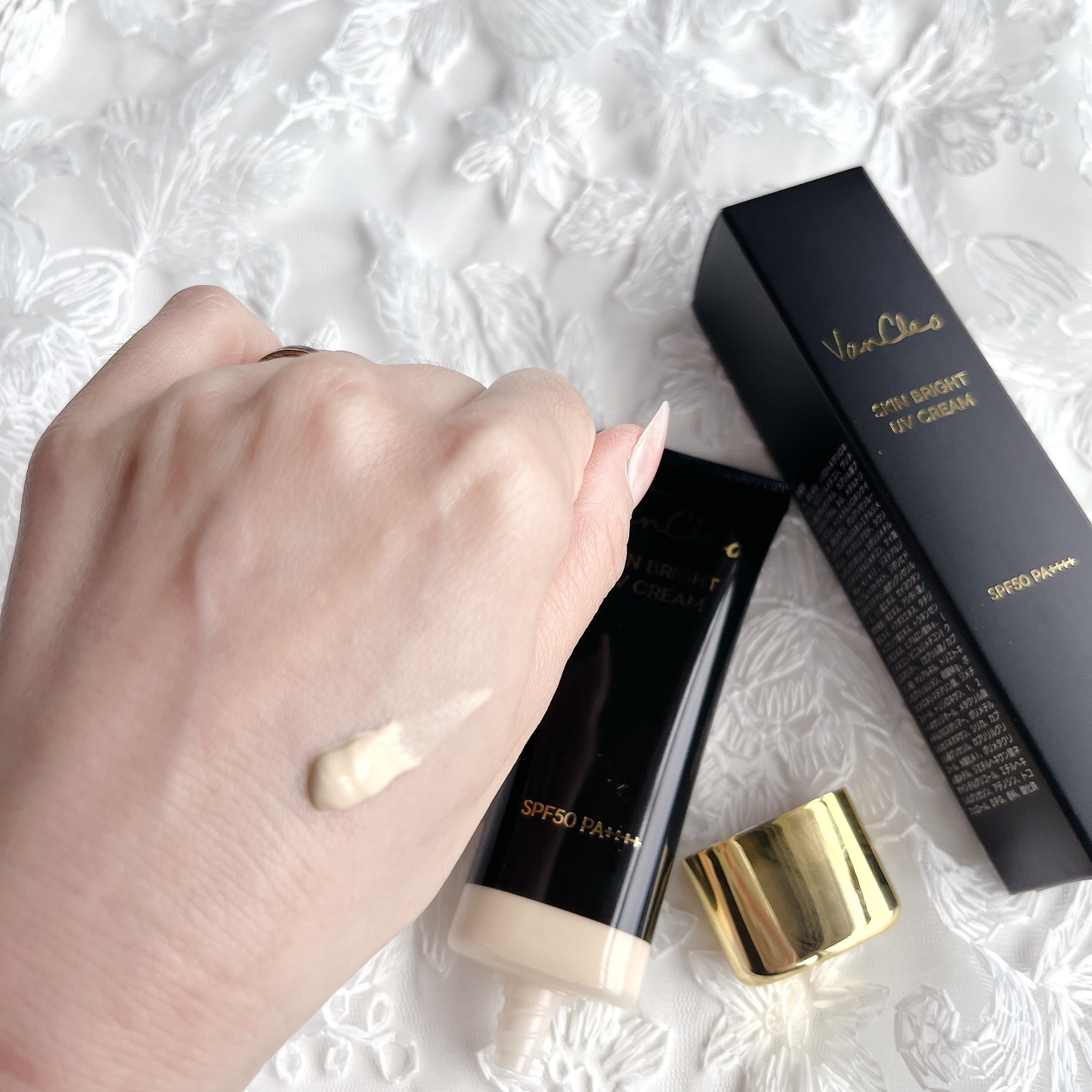 スキンブライトUVクリーム/VanCleo/日焼け止めクリームを使ったクチコミ（2枚目）