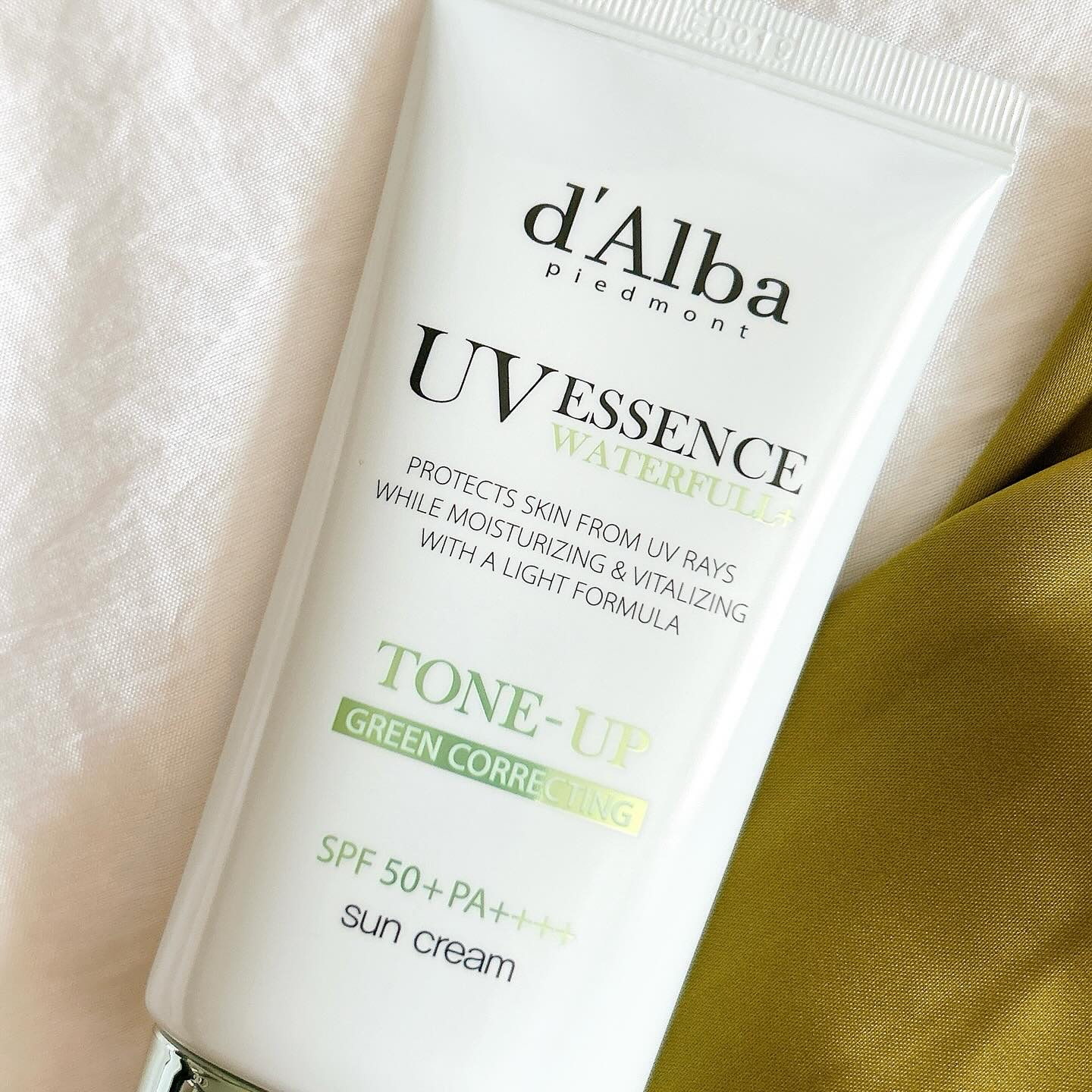 クリーンティーツリーリポソームトーンアップサンクリーム（グリーン）/ダルバ/日焼け止めクリームを使ったクチコミ（2枚目）