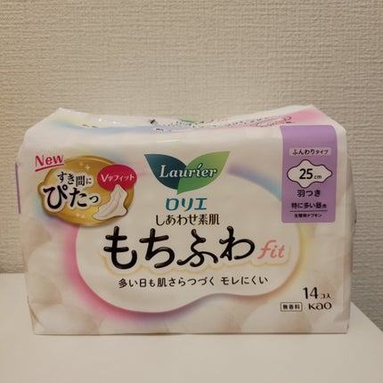 ロリエ もちふわ fit 25cm 羽つき 14コ入 (医薬部外品 )/ロリエ/ナプキンを使ったクチコミ(4枚目)