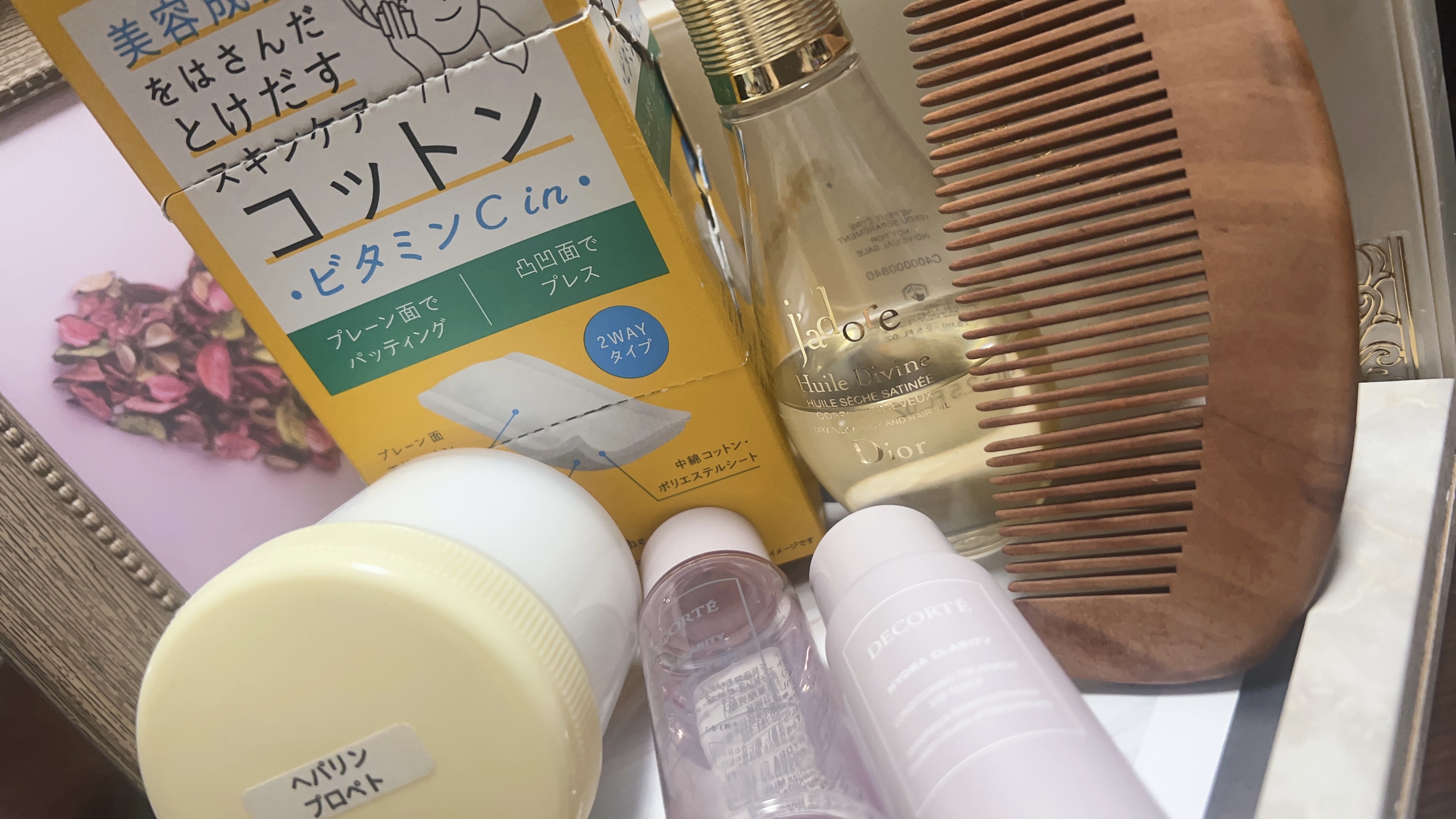 美容成分をはさんだとけだすスキンケアコットン ビタミンC in /コットン・ラボ/コットンを使ったクチコミ（1枚目）