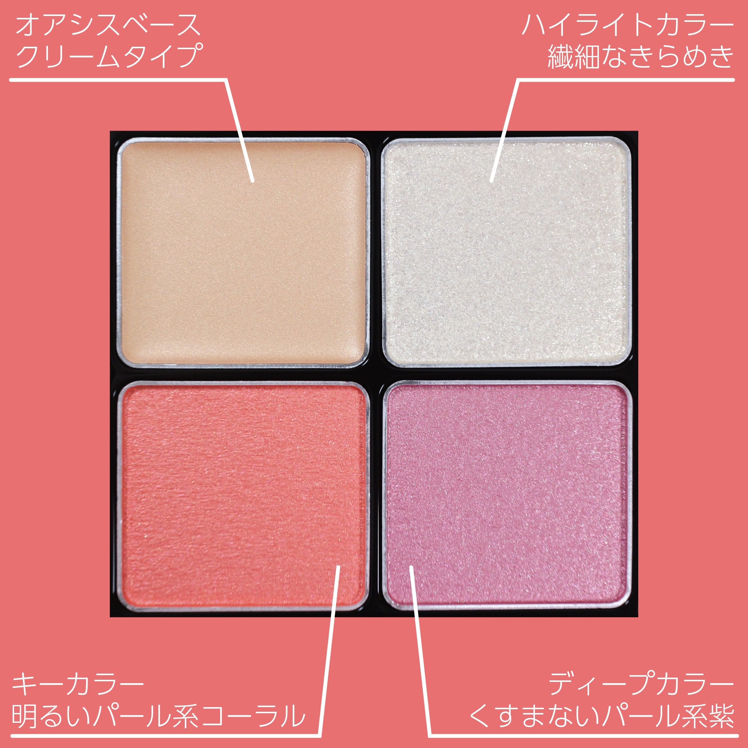 B.A 3Dオアシス アイカラー EX01 サンシャインブーケ/B.A/パウダーアイシャドウを使ったクチコミ（3枚目）