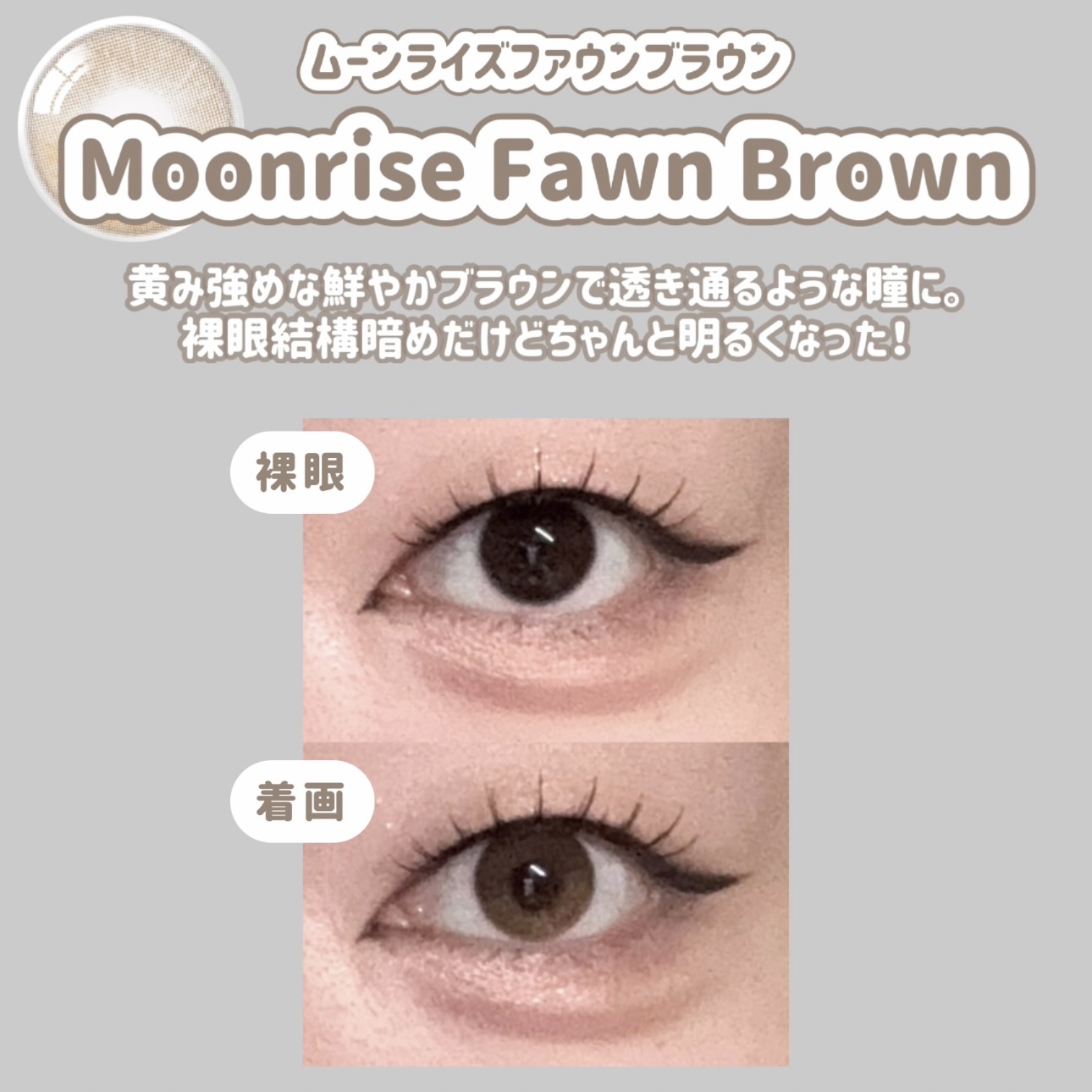 Moonrise 1day/OLENS/ワンデー（１DAY）カラコンを使ったクチコミ（3枚目）