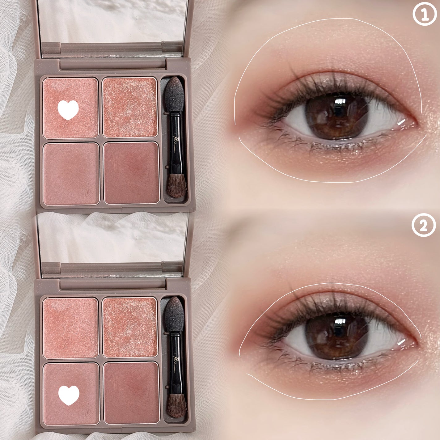 インザミラーアイパレット/Ririmew/アイシャドウパレットを使ったクチコミ(2枚目)