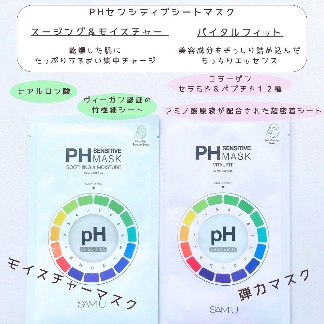 PHセンシティブマスクスージング&モイスト/SAM'U/シートマスク・パックを使ったクチコミ(5枚目)
