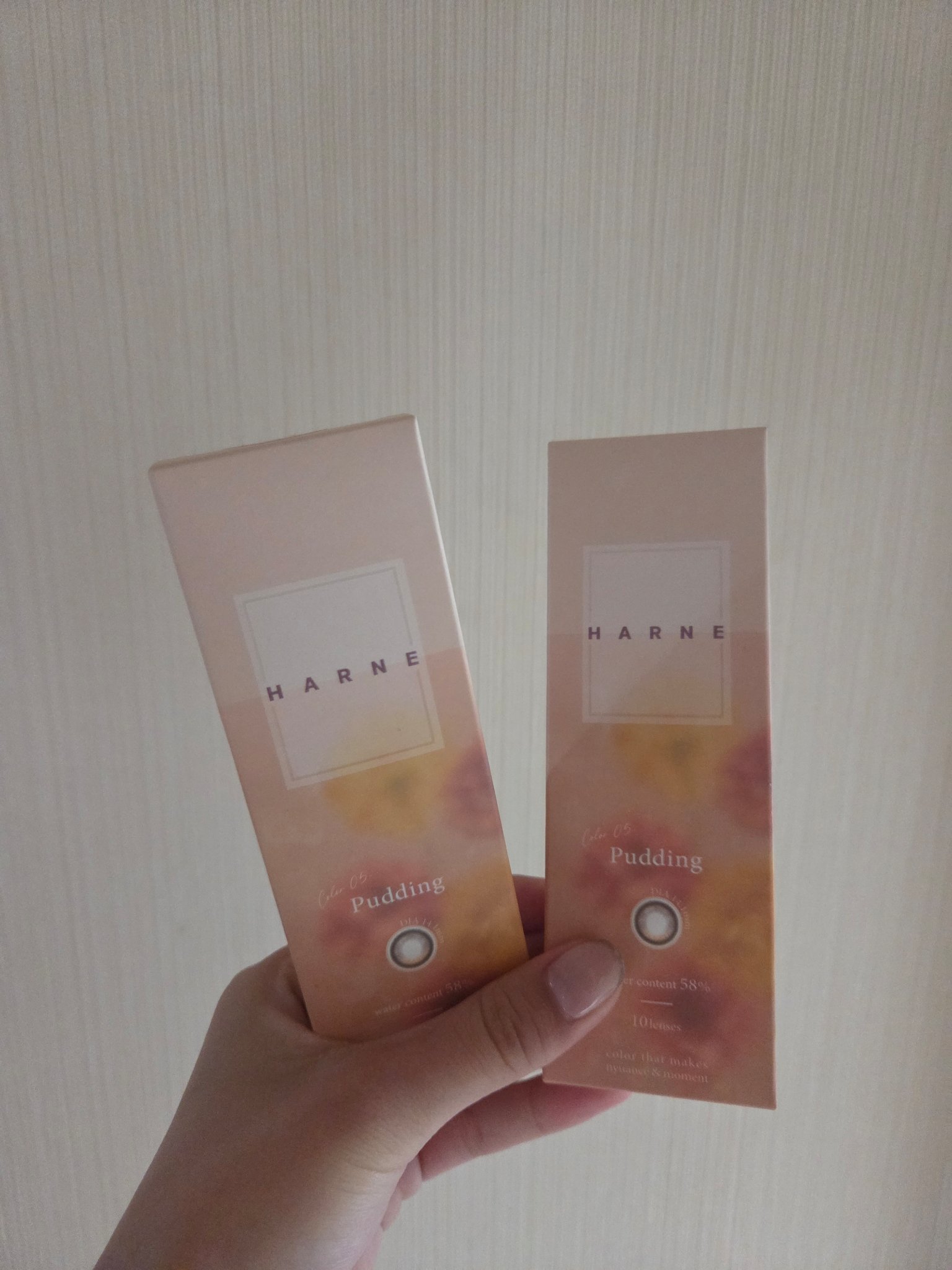 HARNE 1day プディング/HARNE/ワンデー（１DAY）カラコンを使ったクチコミ（1枚目）