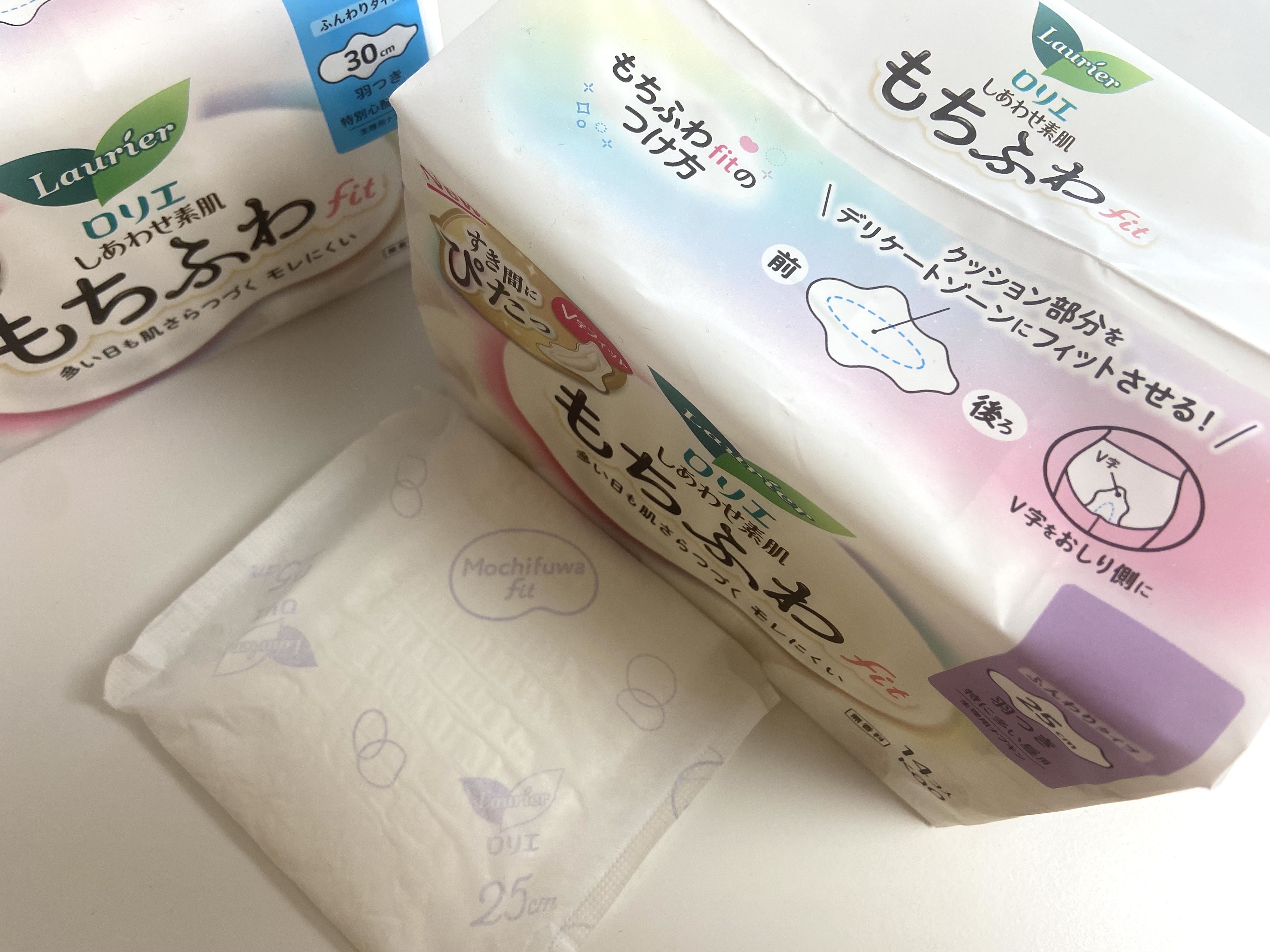 ロリエ もちふわ fit 25cm 羽つき 14コ入 (医薬部外品 )/ロリエ/ナプキンを使ったクチコミ（2枚目）