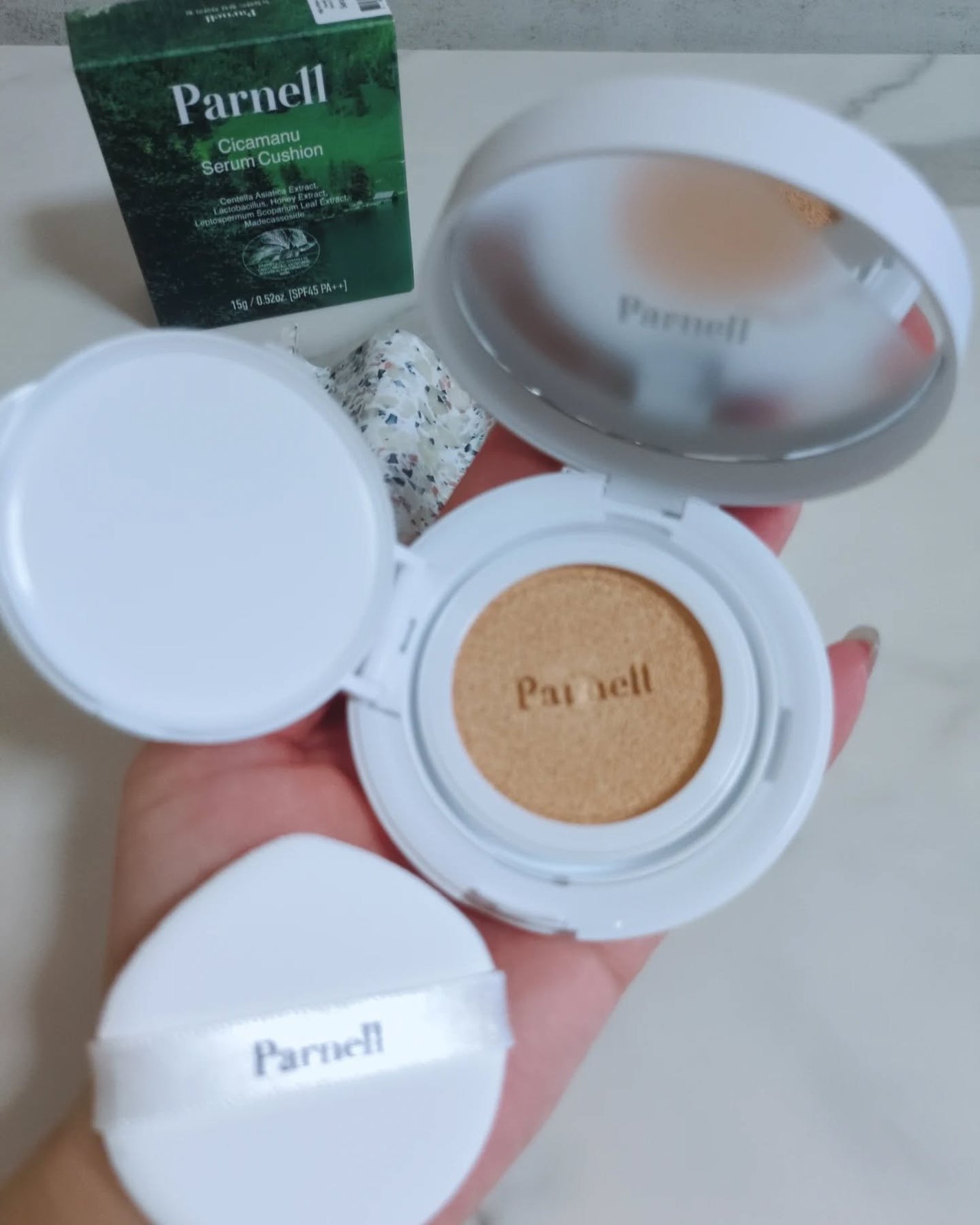 シカマヌ セラム クッションファンデ/parnell/クッションファンデーションを使ったクチコミ(3枚目)