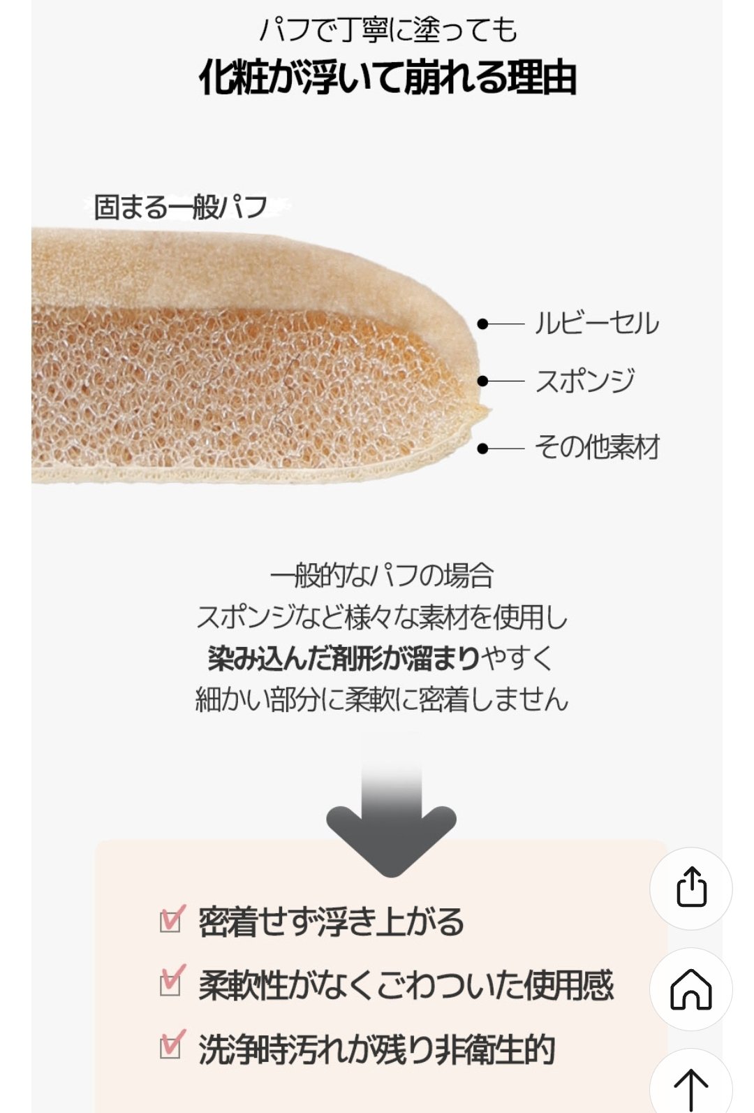 ハートパフ/A’pieu/パフ・スポンジを使ったクチコミ（2枚目）