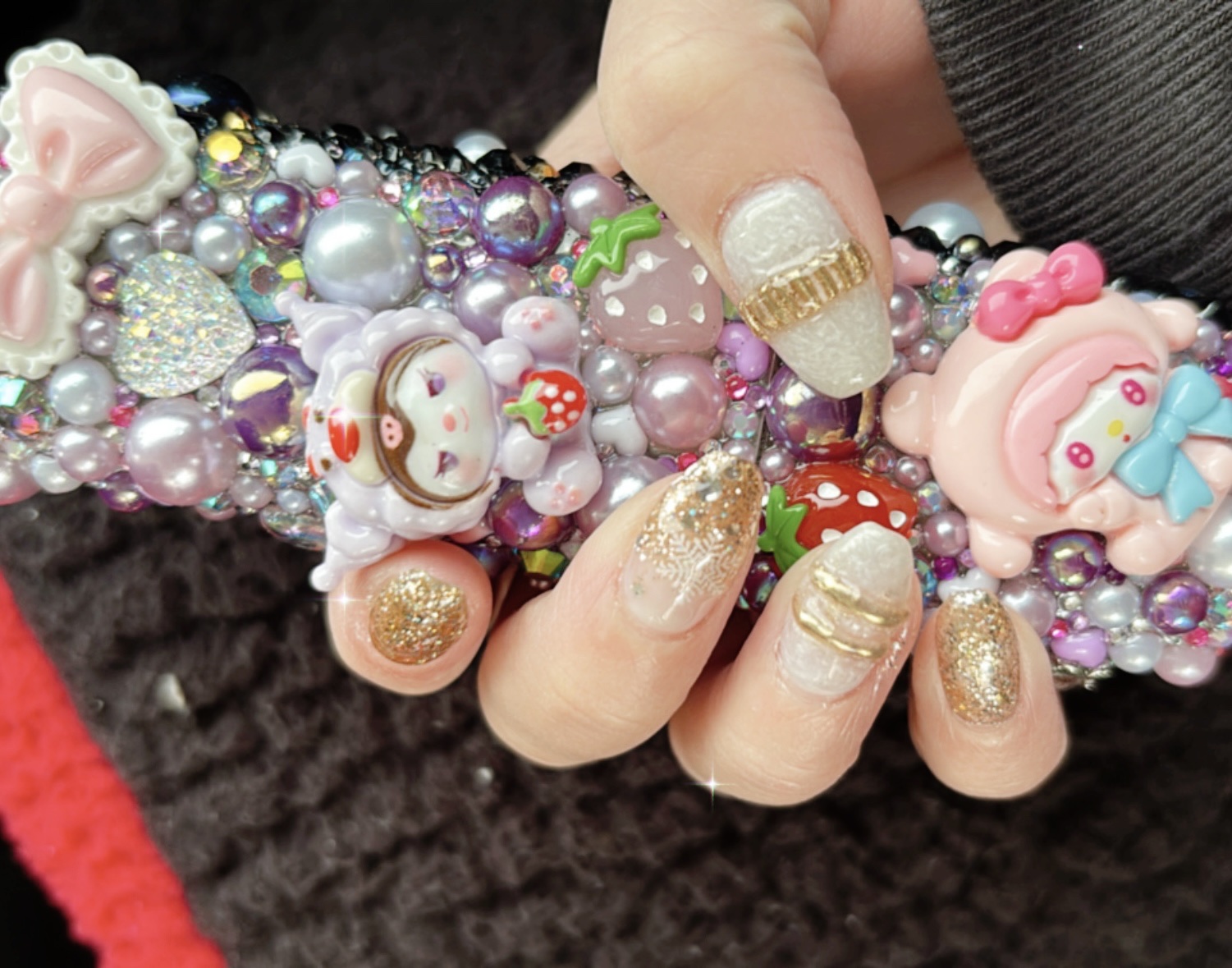 #セルフネイル,#ピールオフネイル,#ジェルネイル,#sheinネイル,#セリアネイル,#ダイソーネイル,#ゴールドネイルのネイルデザイン