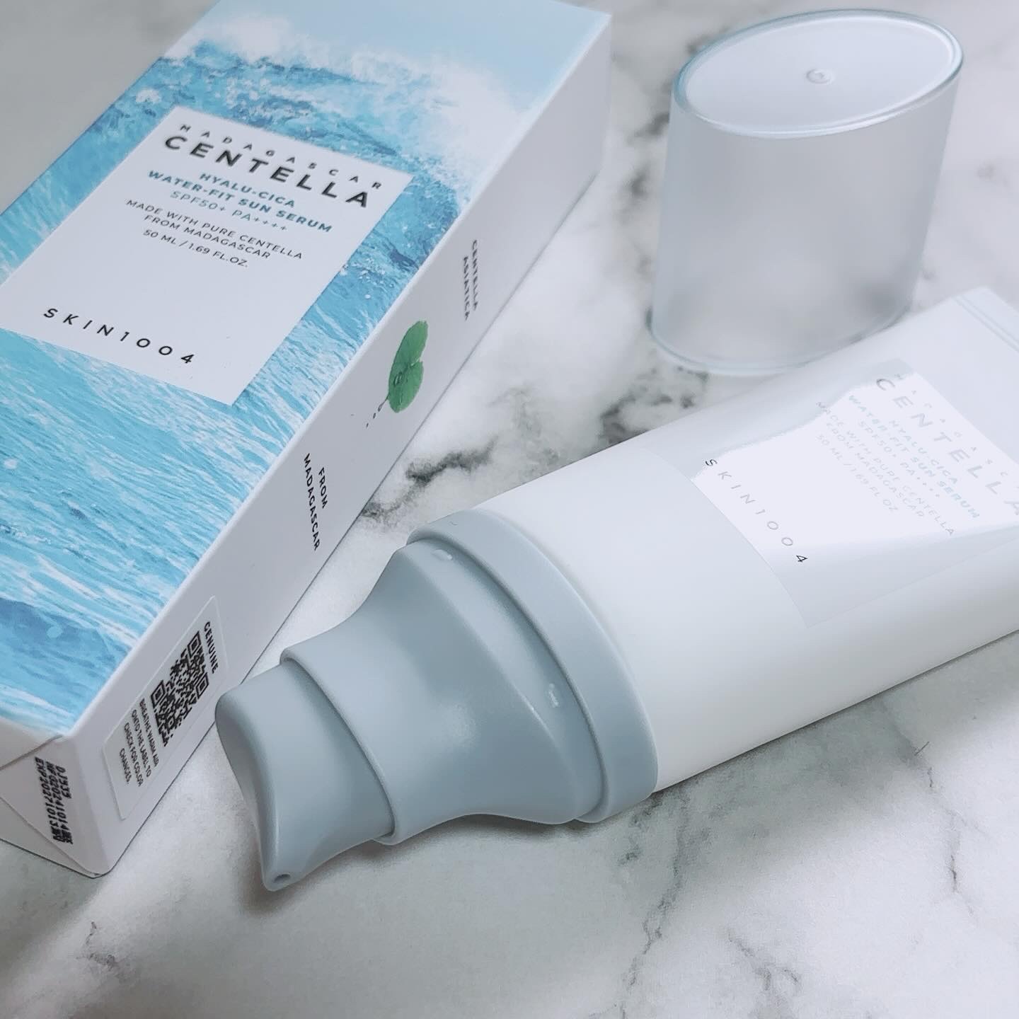 ヒアルーシカ ウォーターフィット サンセラム/SKIN1004/日焼け止めローションを使ったクチコミ（2枚目）