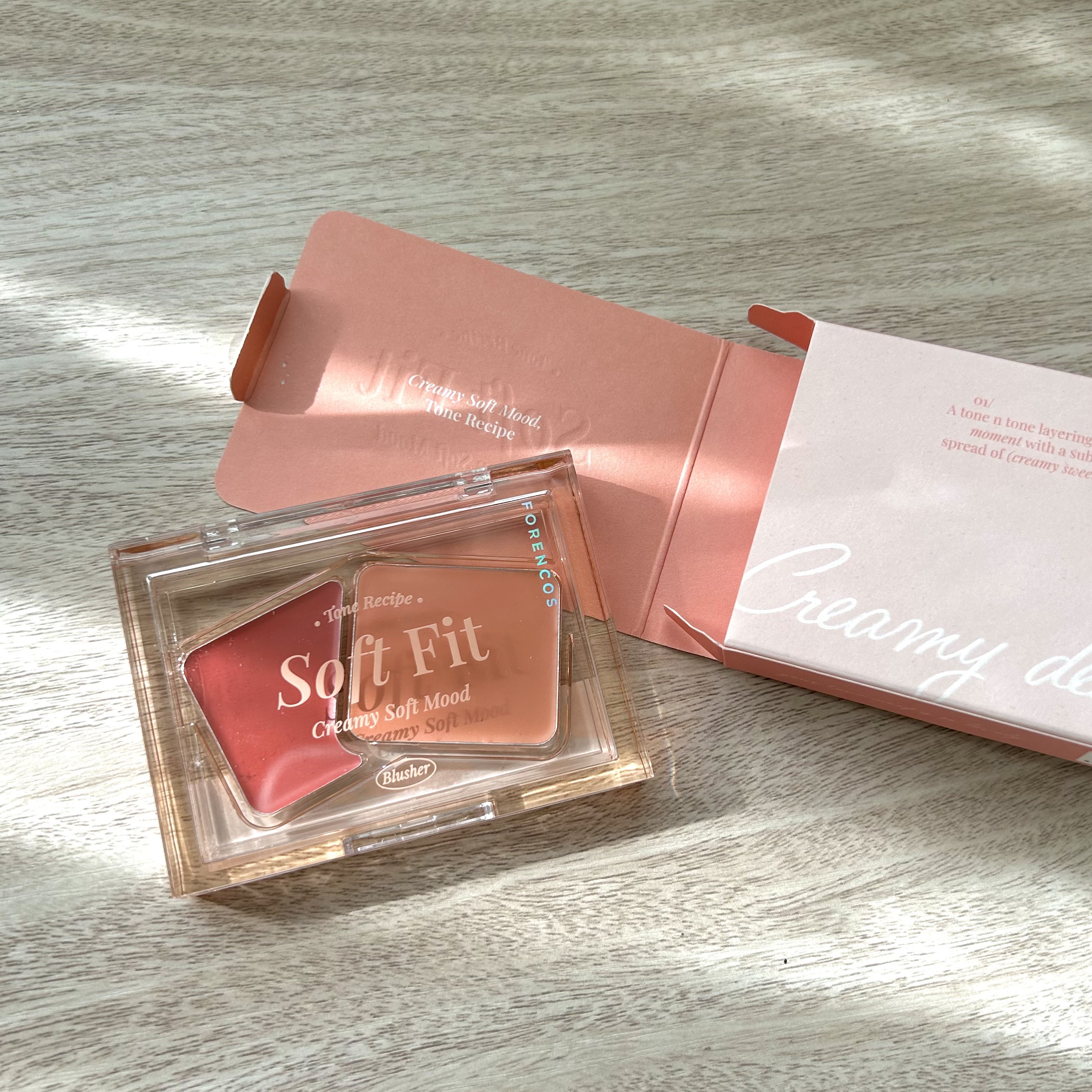 Soft Fitting Cream Blusher/フォレンコス/ジェル・クリームチークを使ったクチコミ（1枚目）