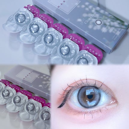 びゃっこまる on LIPS 「大好きなブルー系カラコン💎🩵🪽ハルネのチャイナブルービー玉のよ..」(4枚目)