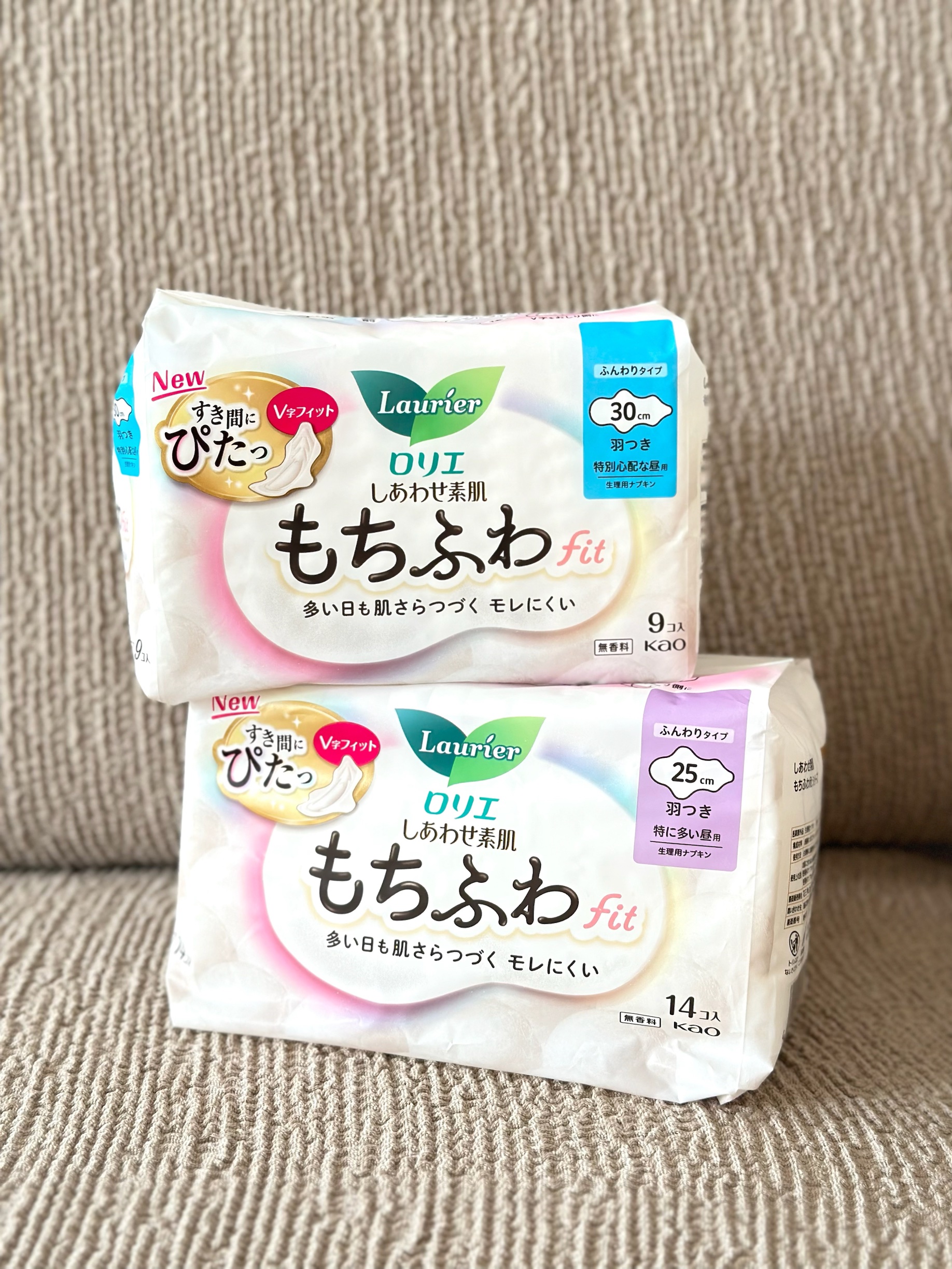 ロリエ もちふわ fit 25cm 羽つき 14コ入 (医薬部外品 )/ロリエ/ナプキンを使ったクチコミ（1枚目）