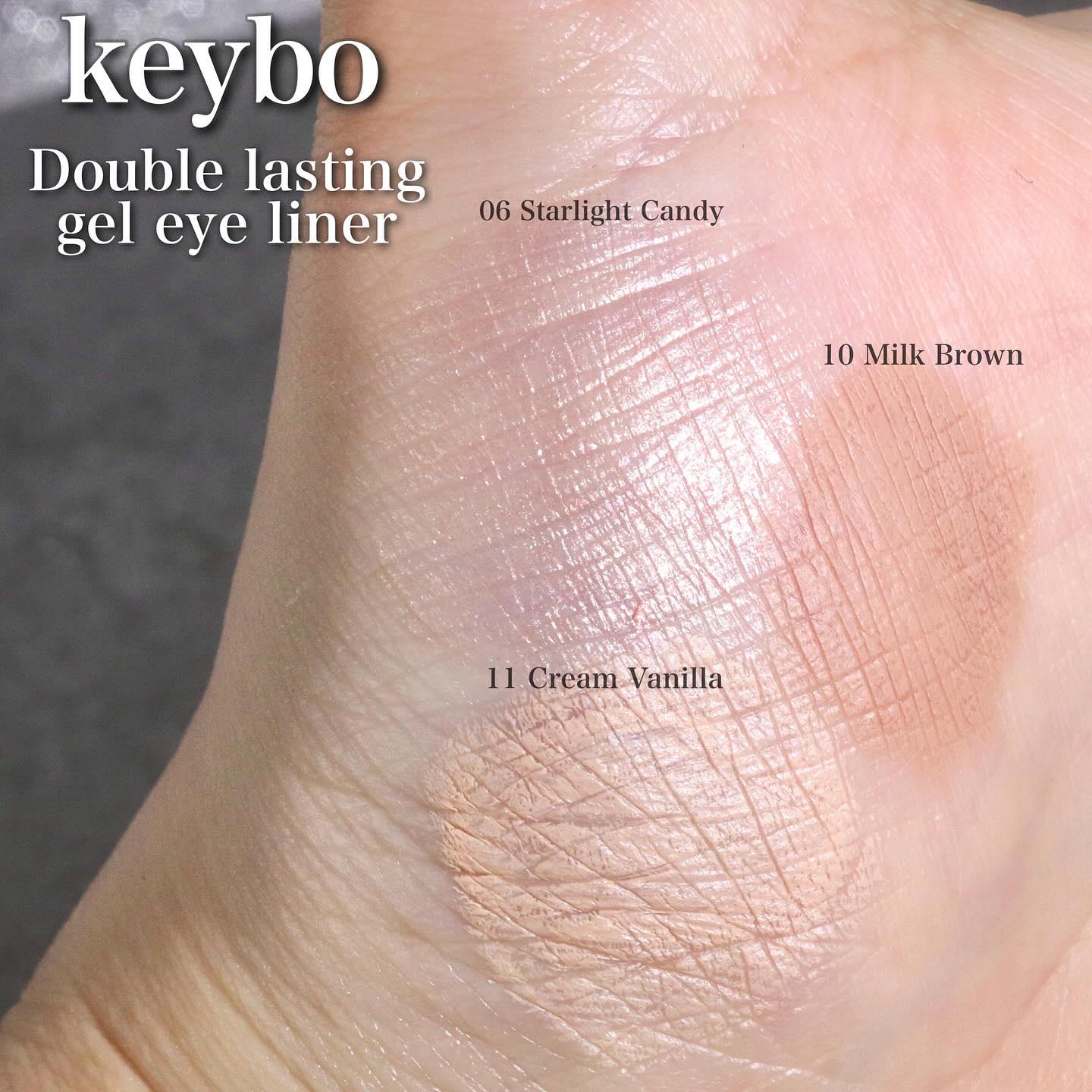 ダブルラスティングジェルアイライナー/keybo/スティックアイシャドウを使ったクチコミ（3枚目）