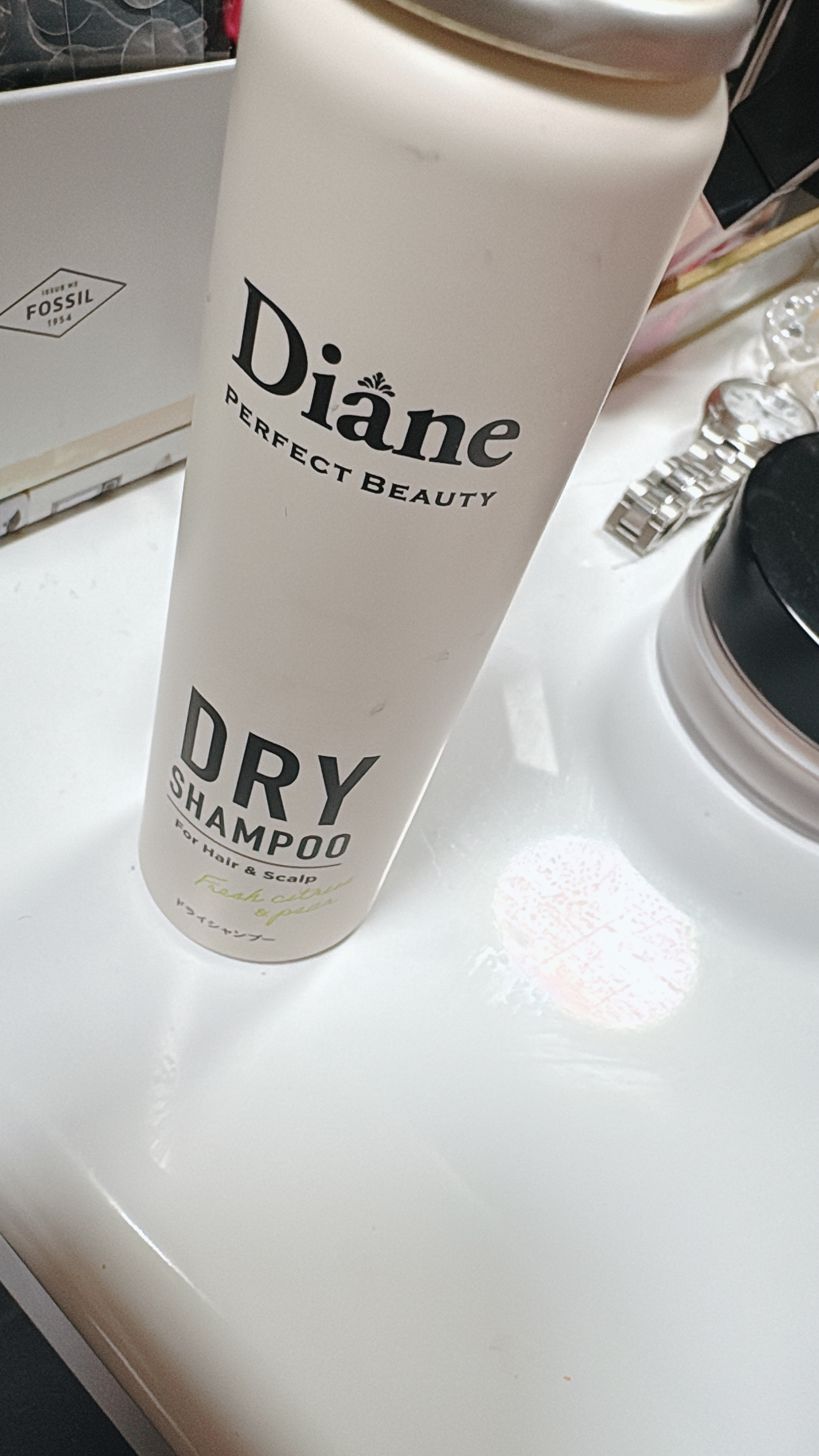 パーフェクトビューティードライシャンプー フレッシュシトラスペアの香り フレッシュシトラスペアの香り 40g/ダイアン/ドライシャンプーを使ったクチコミ（1枚目）