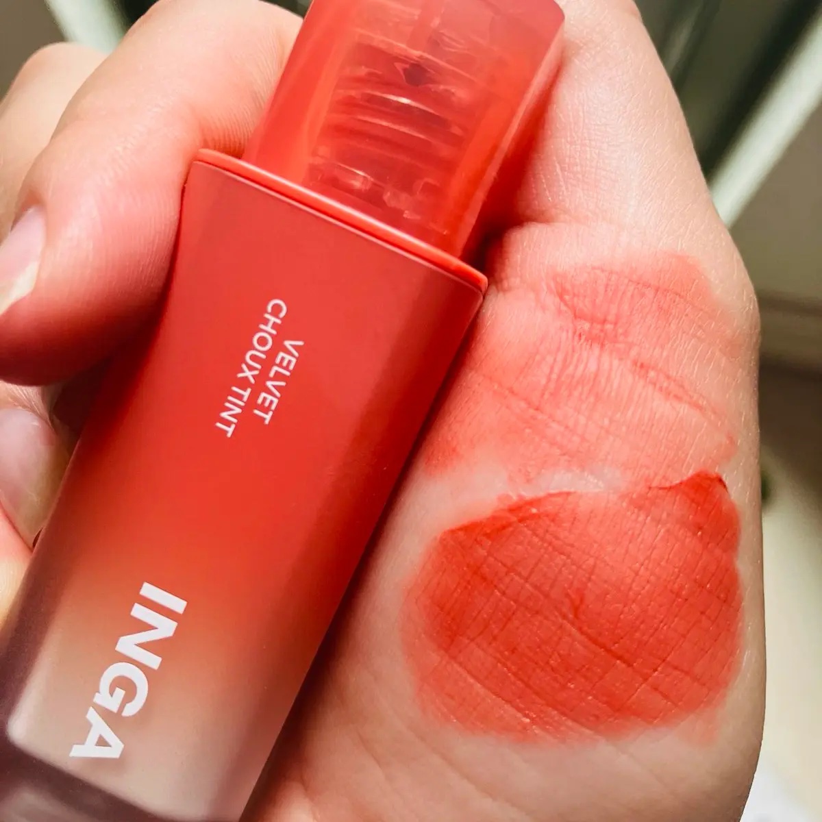 ベルベットシューティント/INGA/リップティントを使ったクチコミ（2枚目）