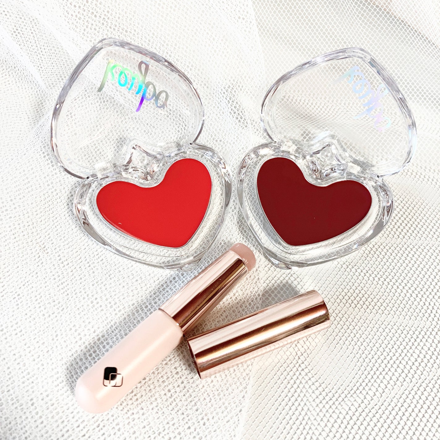 ハートキーリング リップ&チーク/keybo/口紅を使ったクチコミ(4枚目)