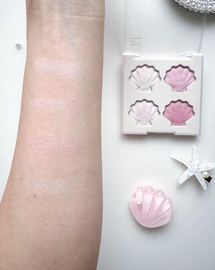 シャイングロイハイライターパレット/dasique/クリームハイライトを使ったクチコミ(3枚目)