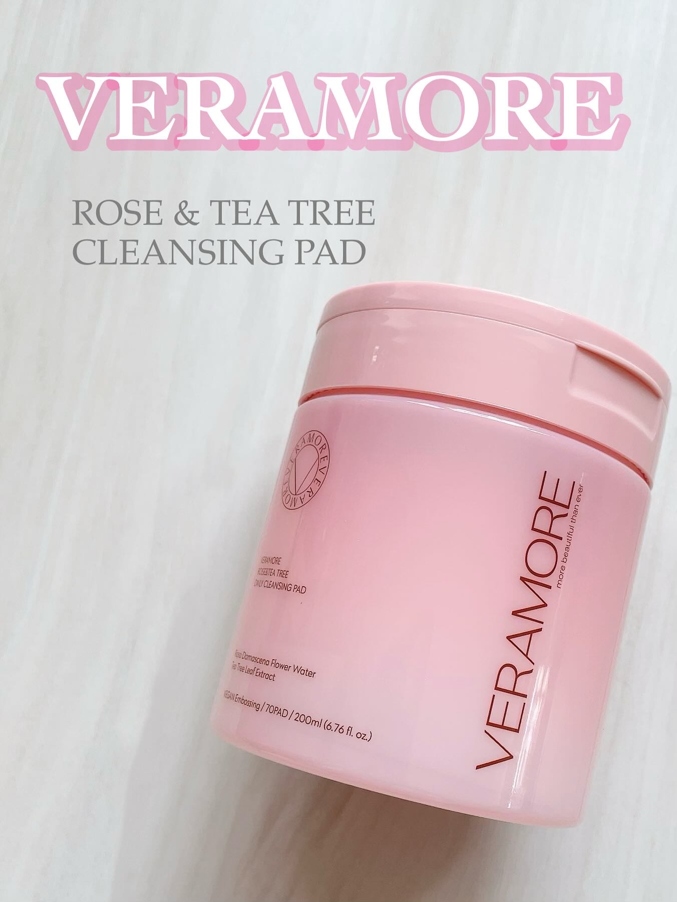 ローズ＆ティーツリークレンジングパッド/VERAMORE/クレンジングシートを使ったクチコミ（1枚目）