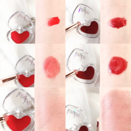 ハートキーリング リップ&チーク/keybo/口紅を使ったクチコミ(5枚目)